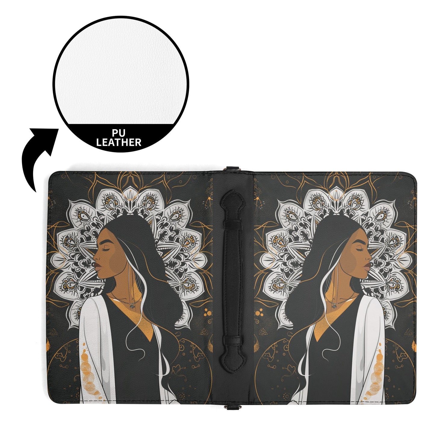 Hippy Woman / Books briefcase with internal pockets
