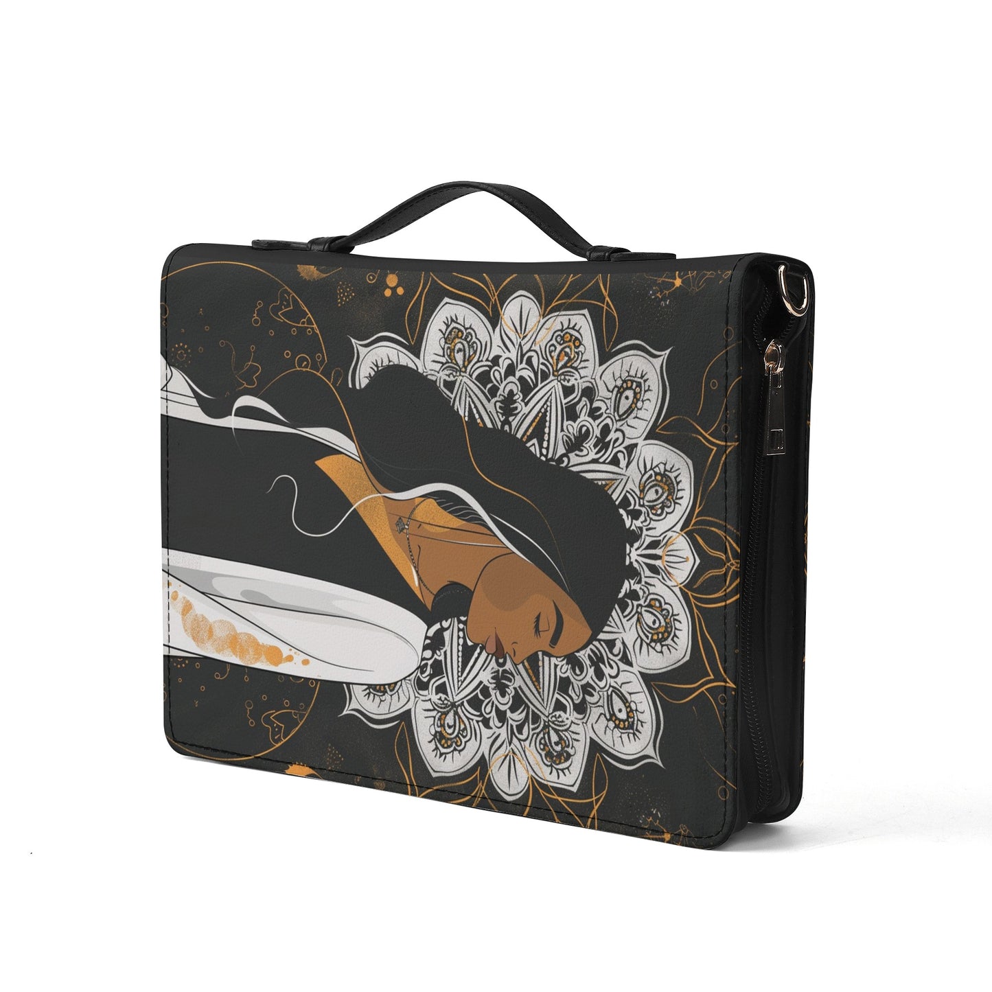Hippy Woman / Books briefcase with internal pockets