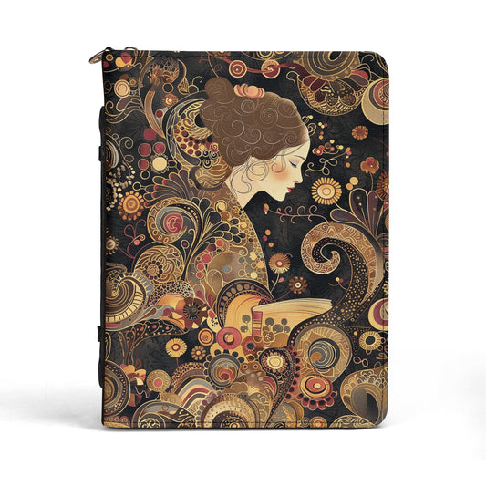 Autumn Lady / Books briefcase with internal pockets