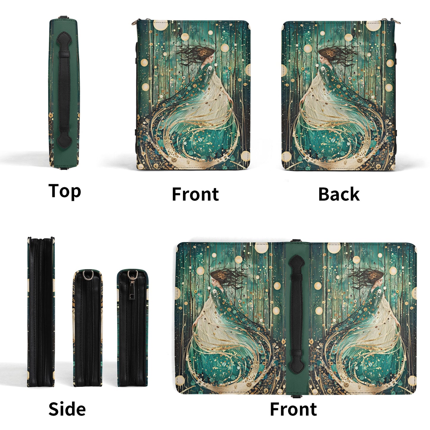 Woodland Fairy / Books briefcase with internal pockets