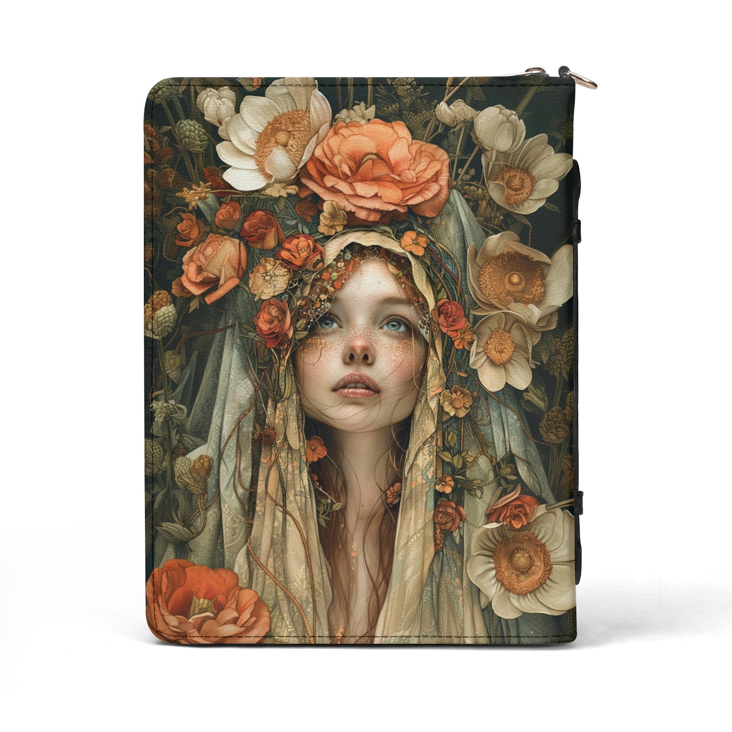 Flower Child / Books briefcase with internal pockets
