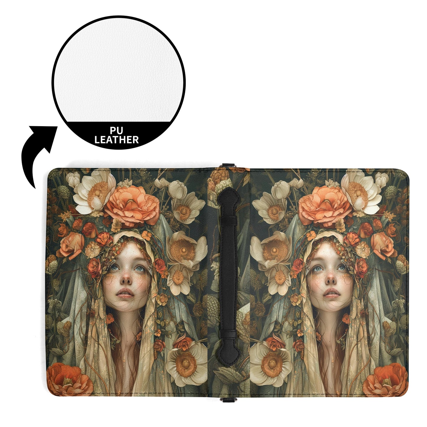 Flower Child / Books briefcase with internal pockets