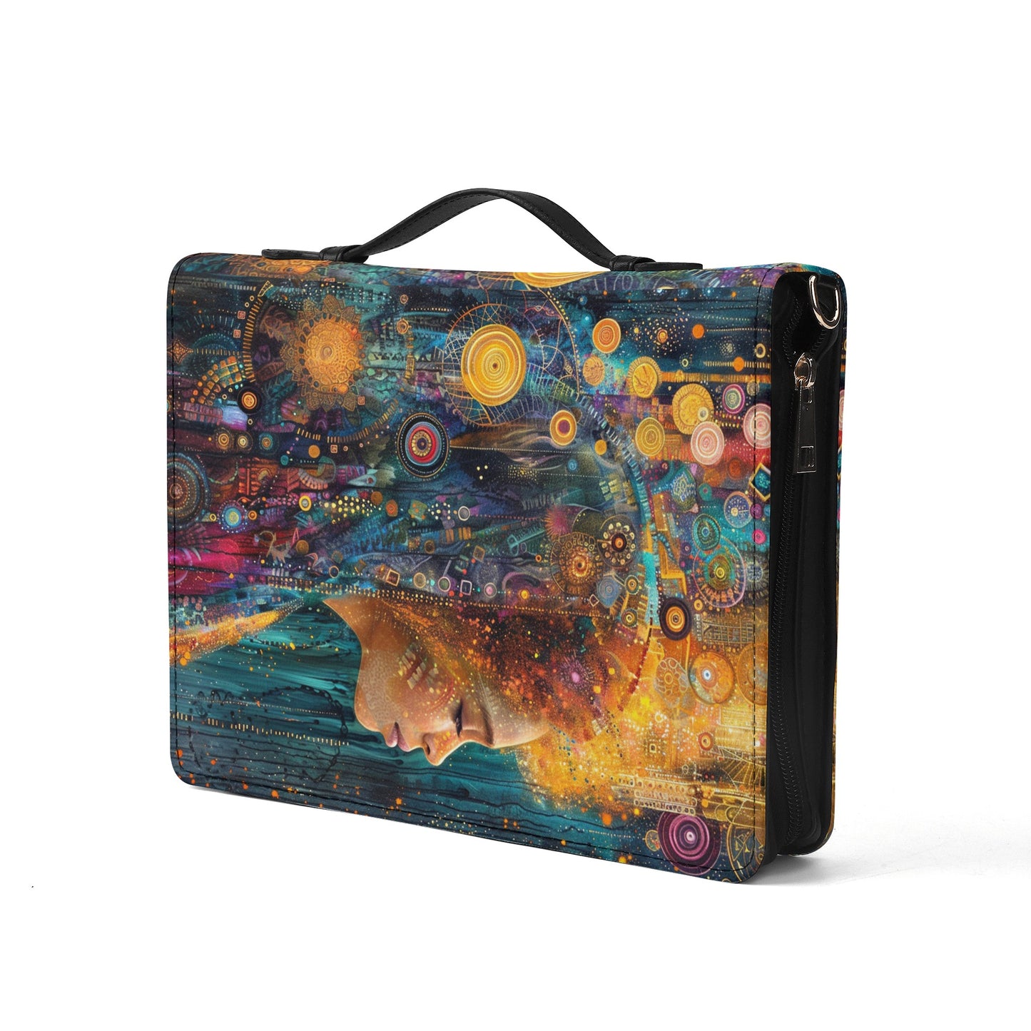 Rainbow Girl / Books briefcase with internal pockets