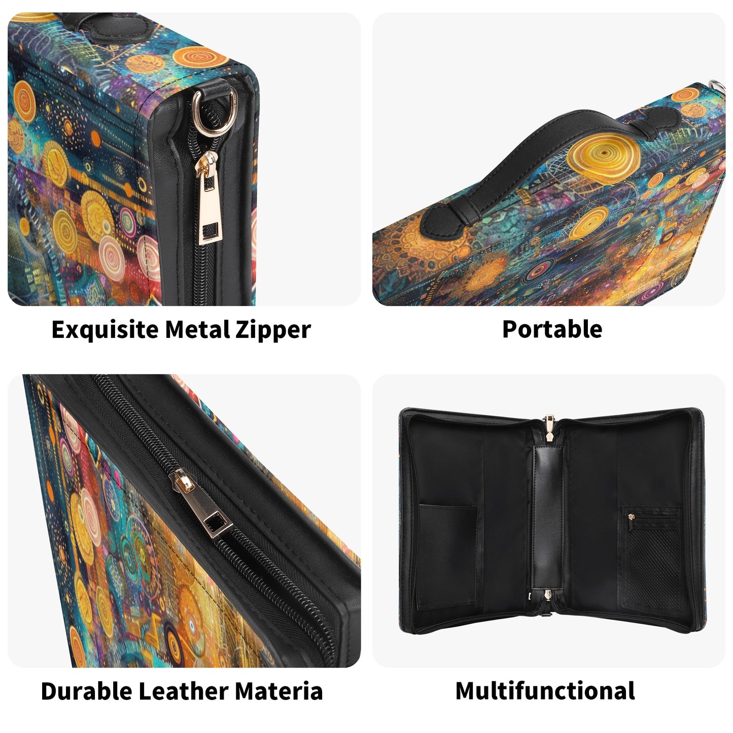 Rainbow Girl / Books briefcase with internal pockets