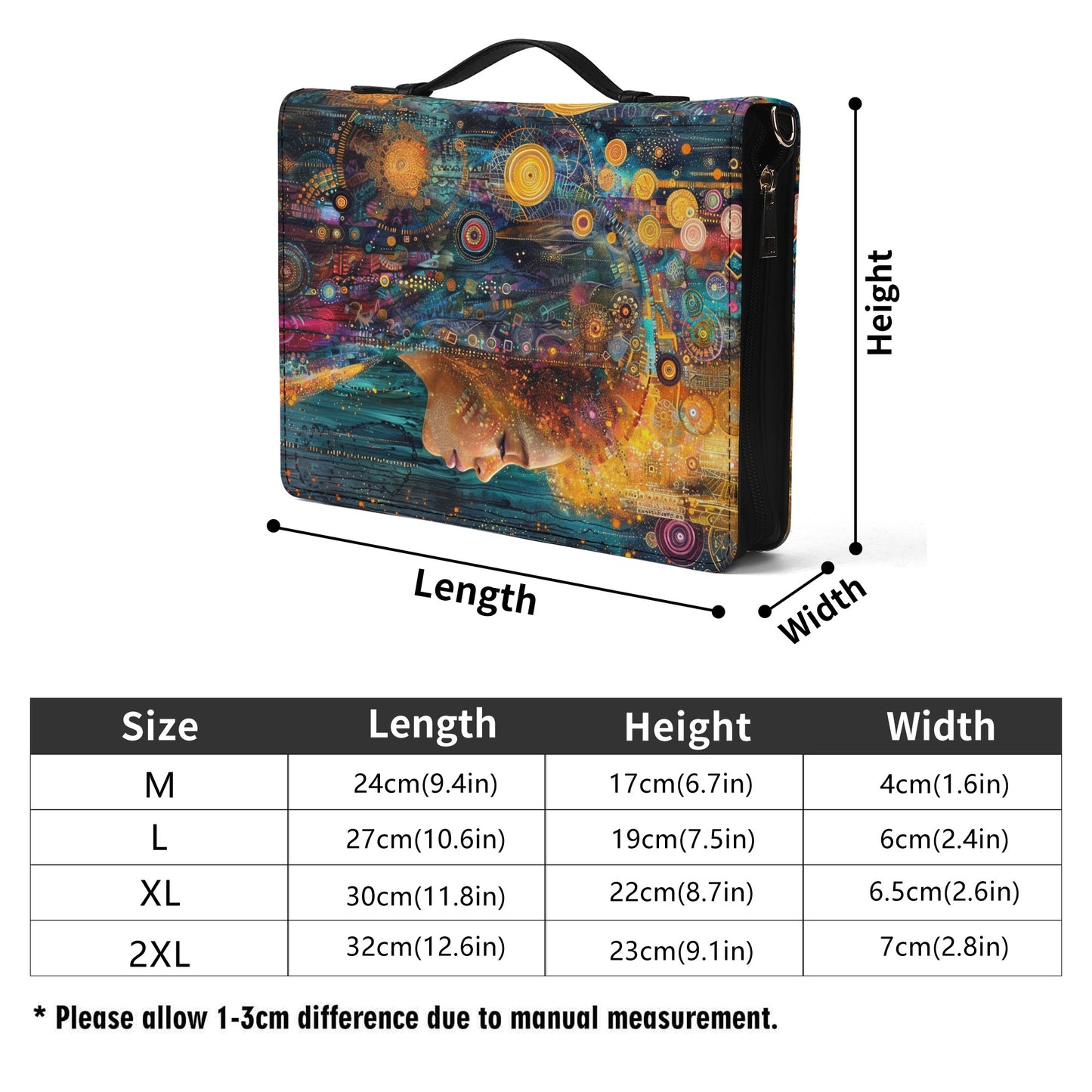 Rainbow Girl / Books briefcase with internal pockets