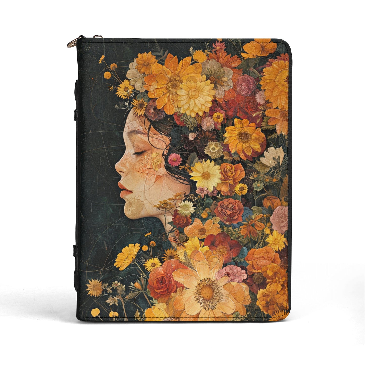Queen of Flowers / Books briefcase with internal pockets