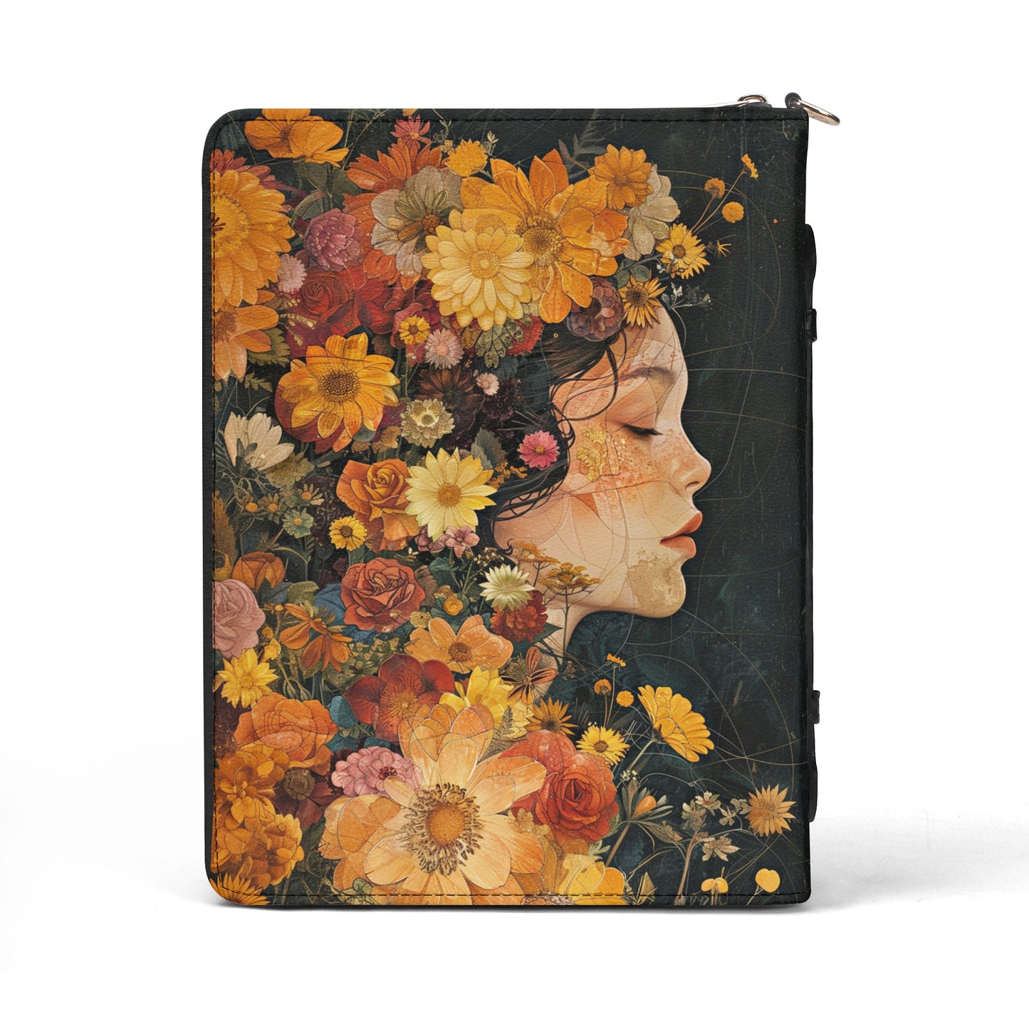 Queen of Flowers / Books briefcase with internal pockets