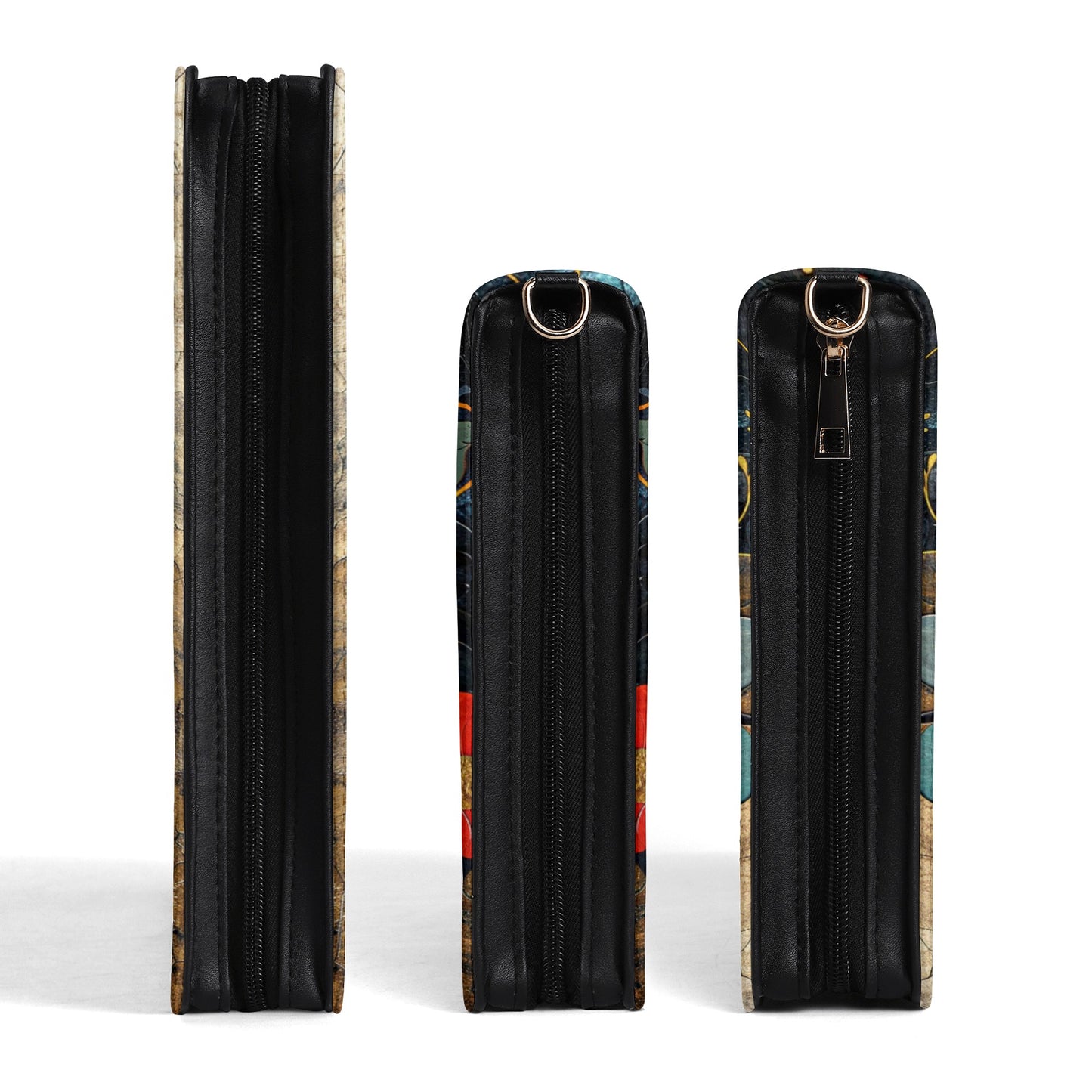 Poppies / Books briefcase with internal pockets