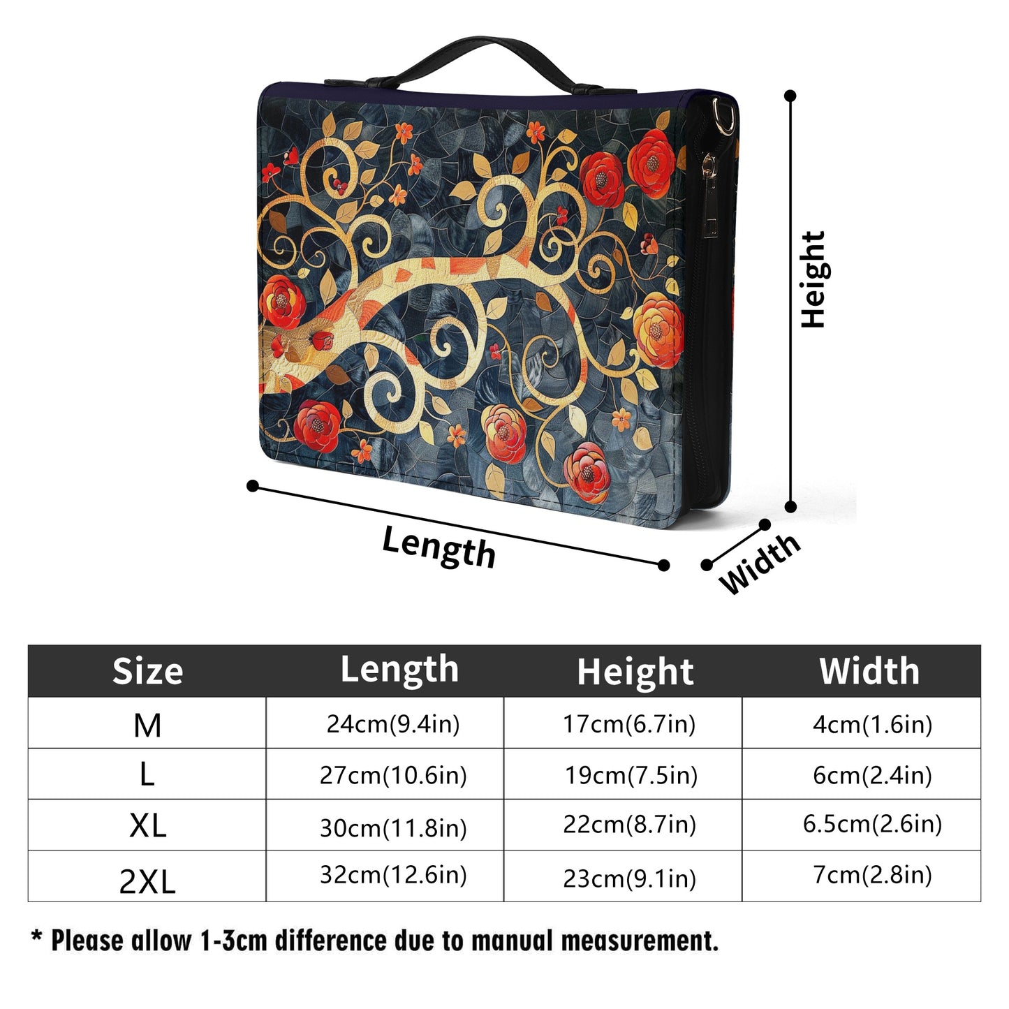 Tree of Life/ Books briefcase with internal pockets