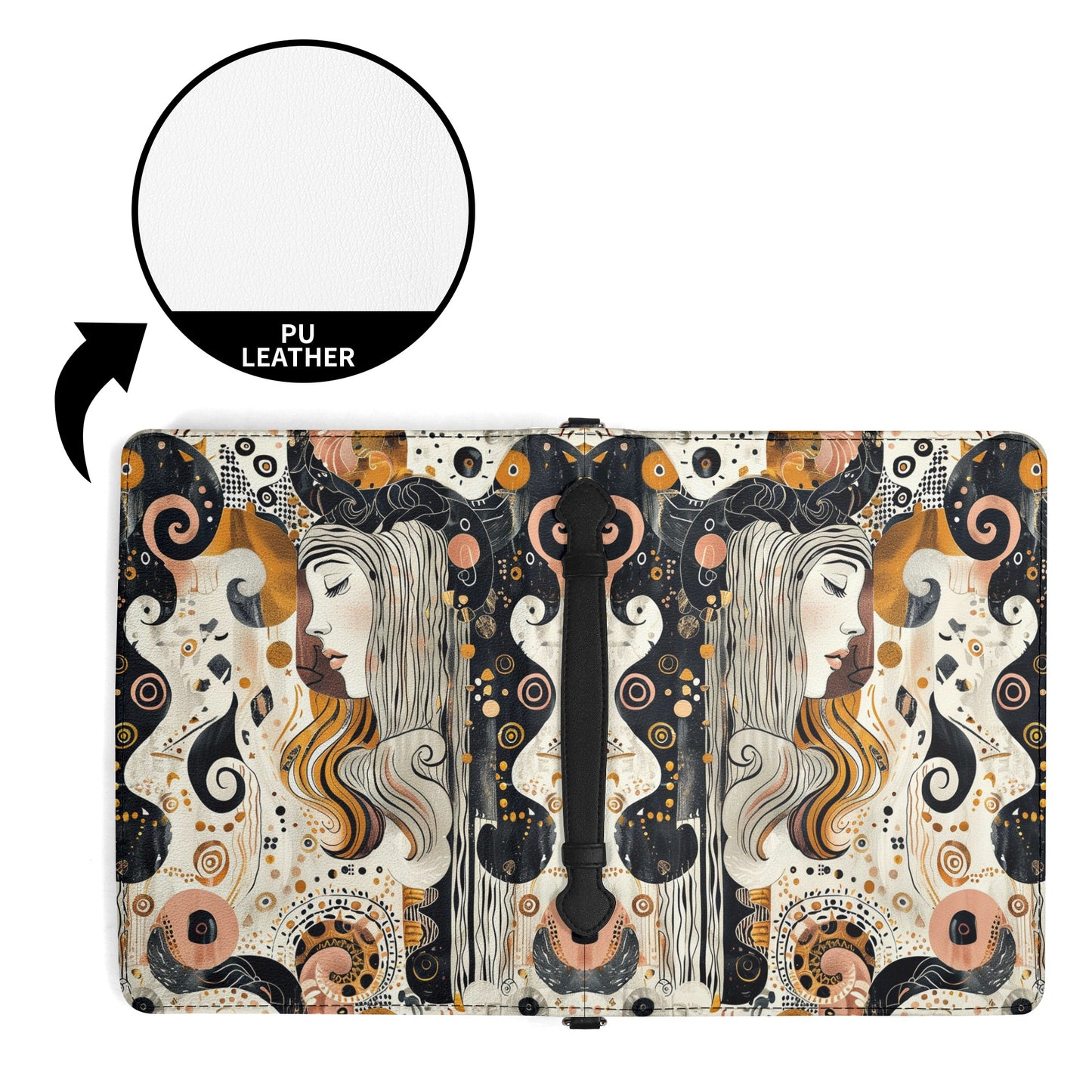 Tribal Art / Books briefcase with internal pockets