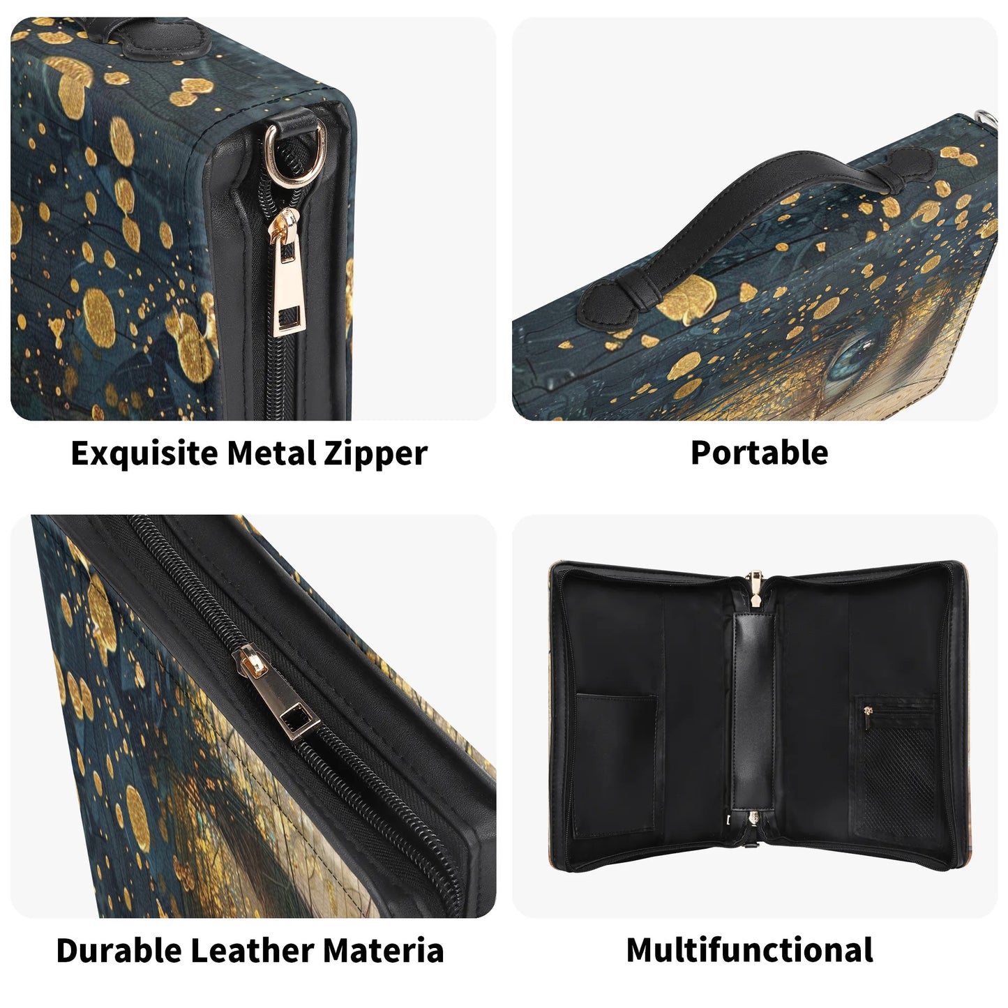 Blu Eye / Books briefcase with internal pockets