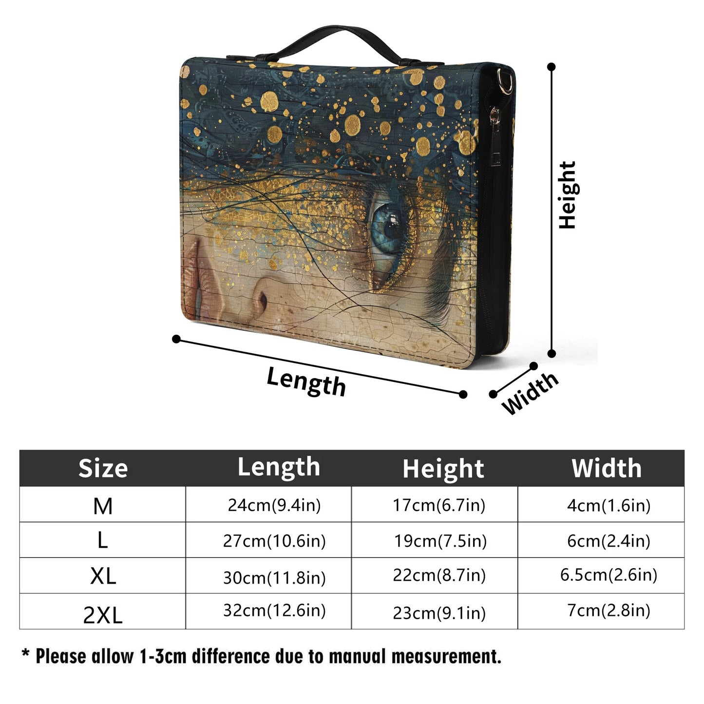 Blu Eye / Books briefcase with internal pockets