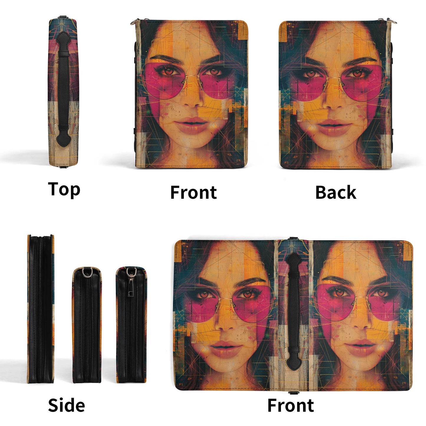 Miss Summer / Books briefcase with internal pockets