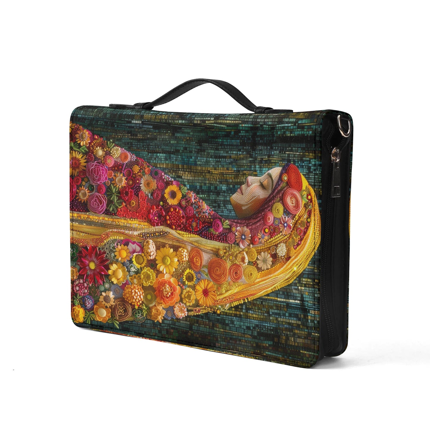Flora / Books briefcase with internal pockets