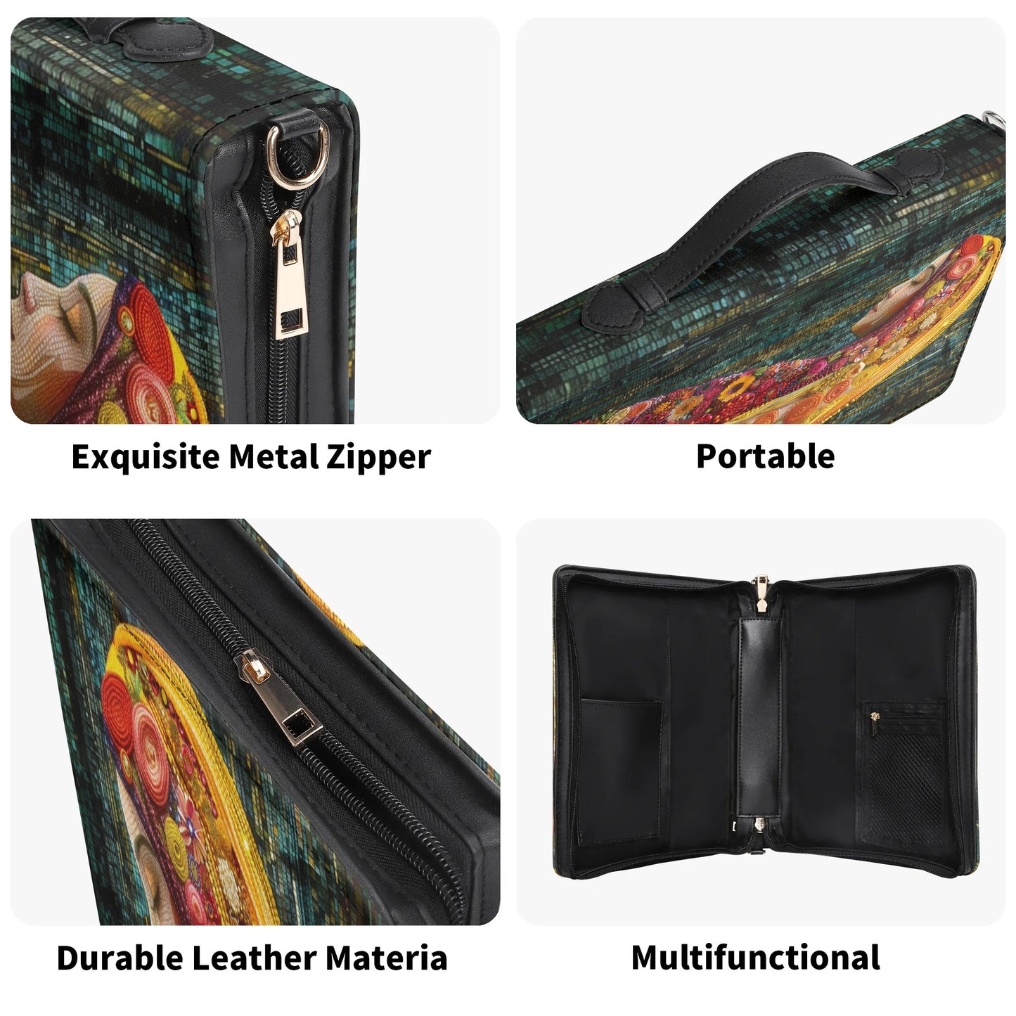 Flora / Books briefcase with internal pockets