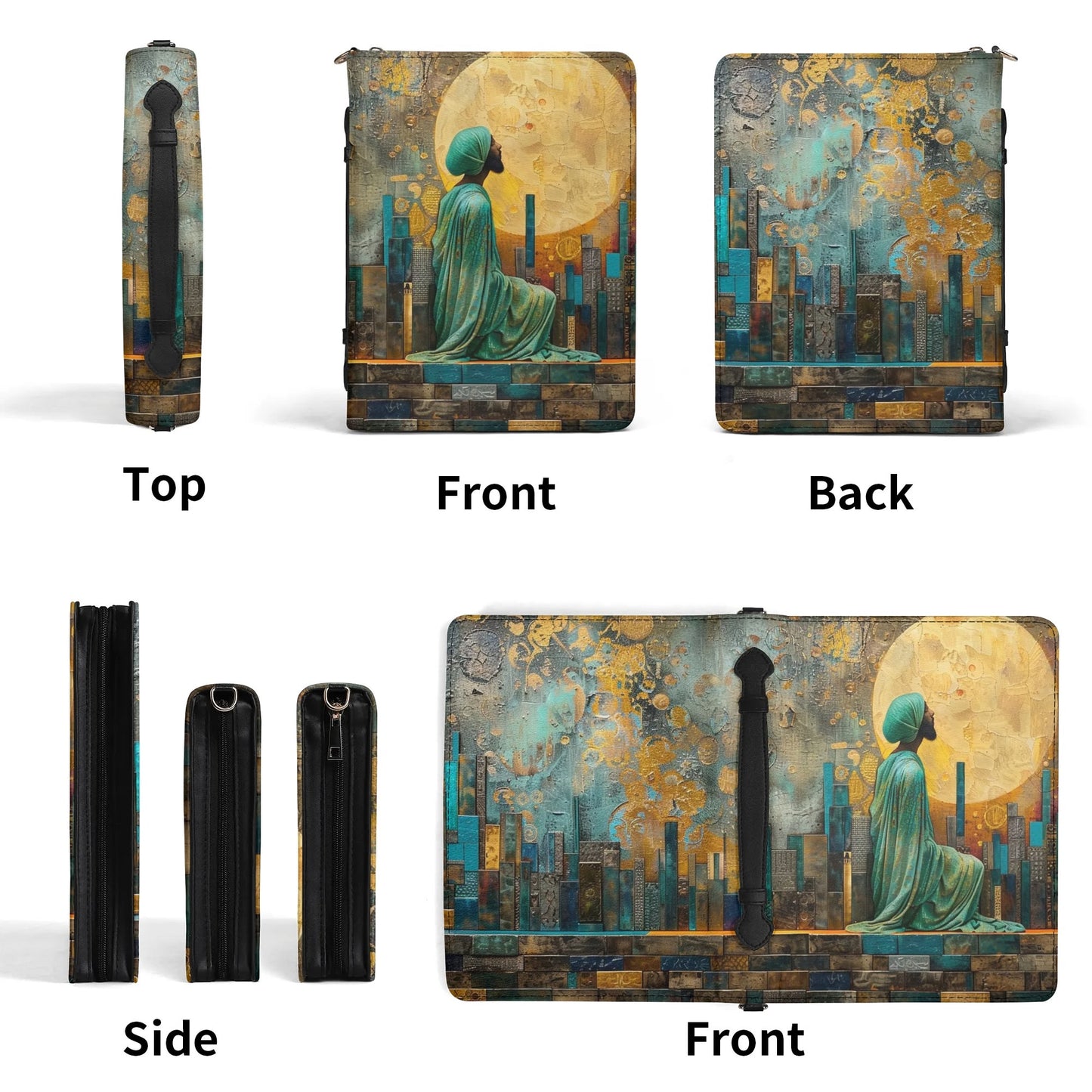 Coran Cover / Briefcase for Sacred Texts with internal pockets