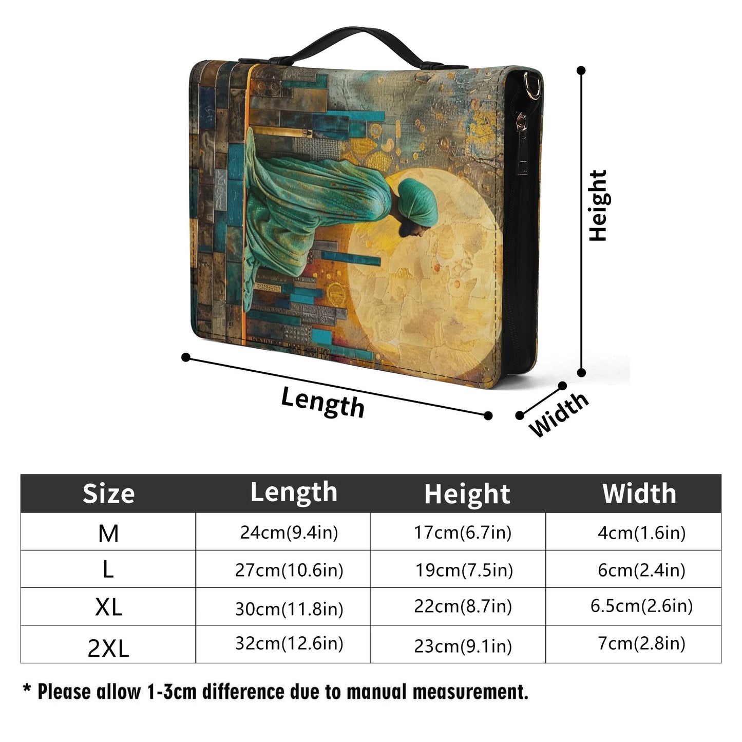 Coran Cover / Briefcase for Sacred Texts with internal pockets
