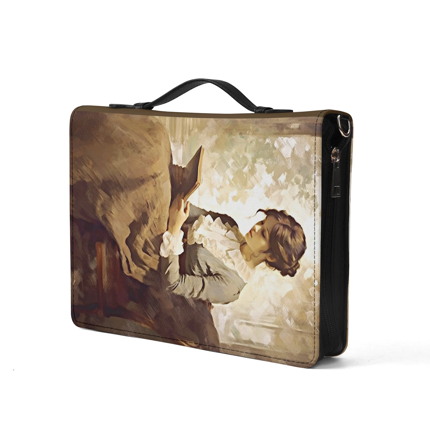 Time to Reading / Books briefcase with internal pockets