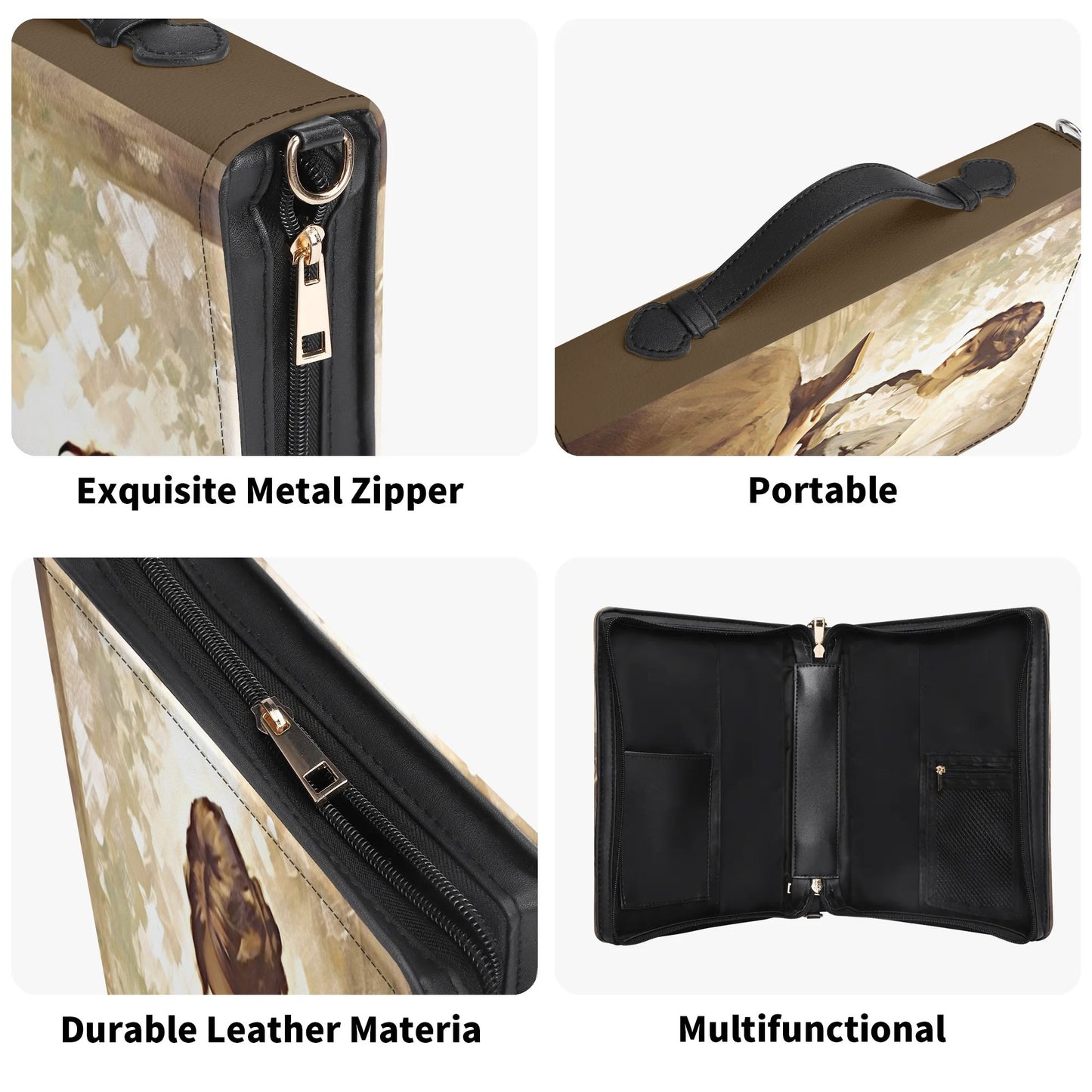 Time to Reading / Books briefcase with internal pockets