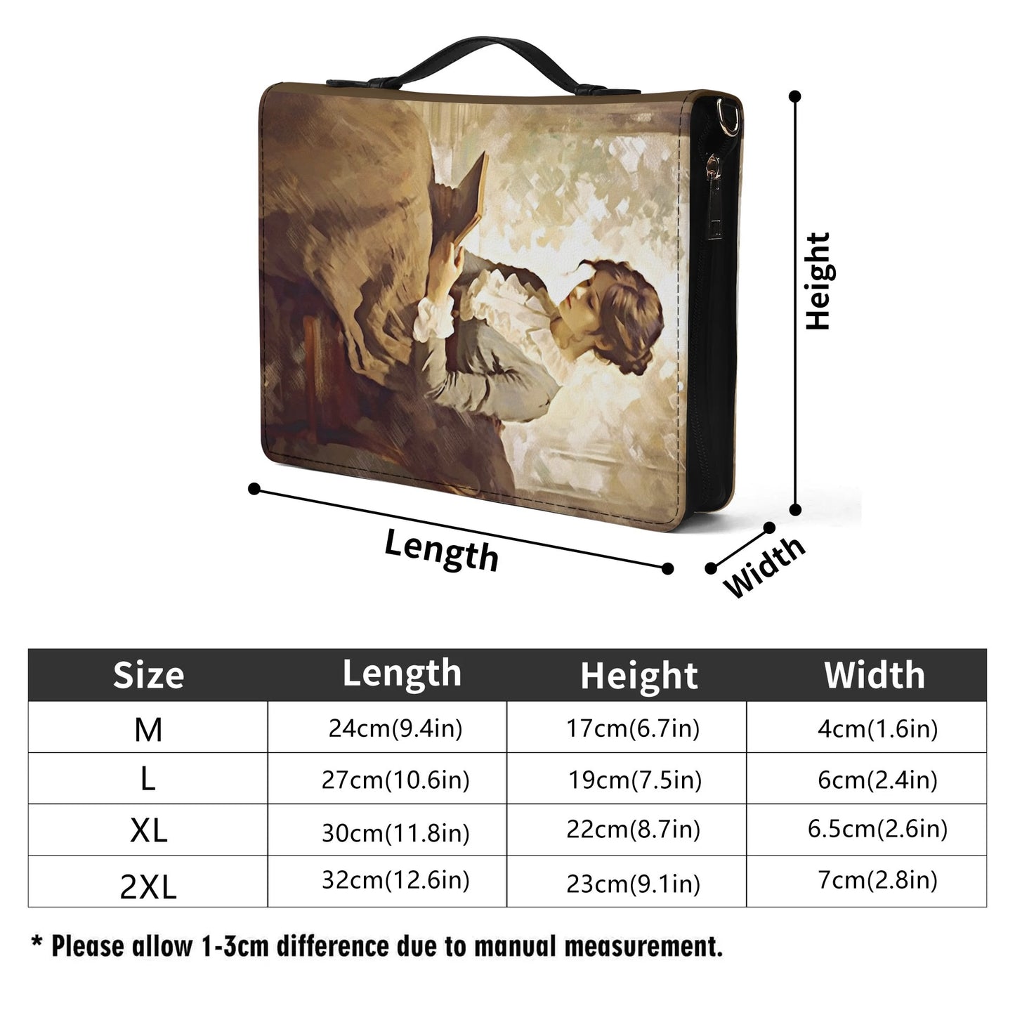 Time to Reading / Books briefcase with internal pockets