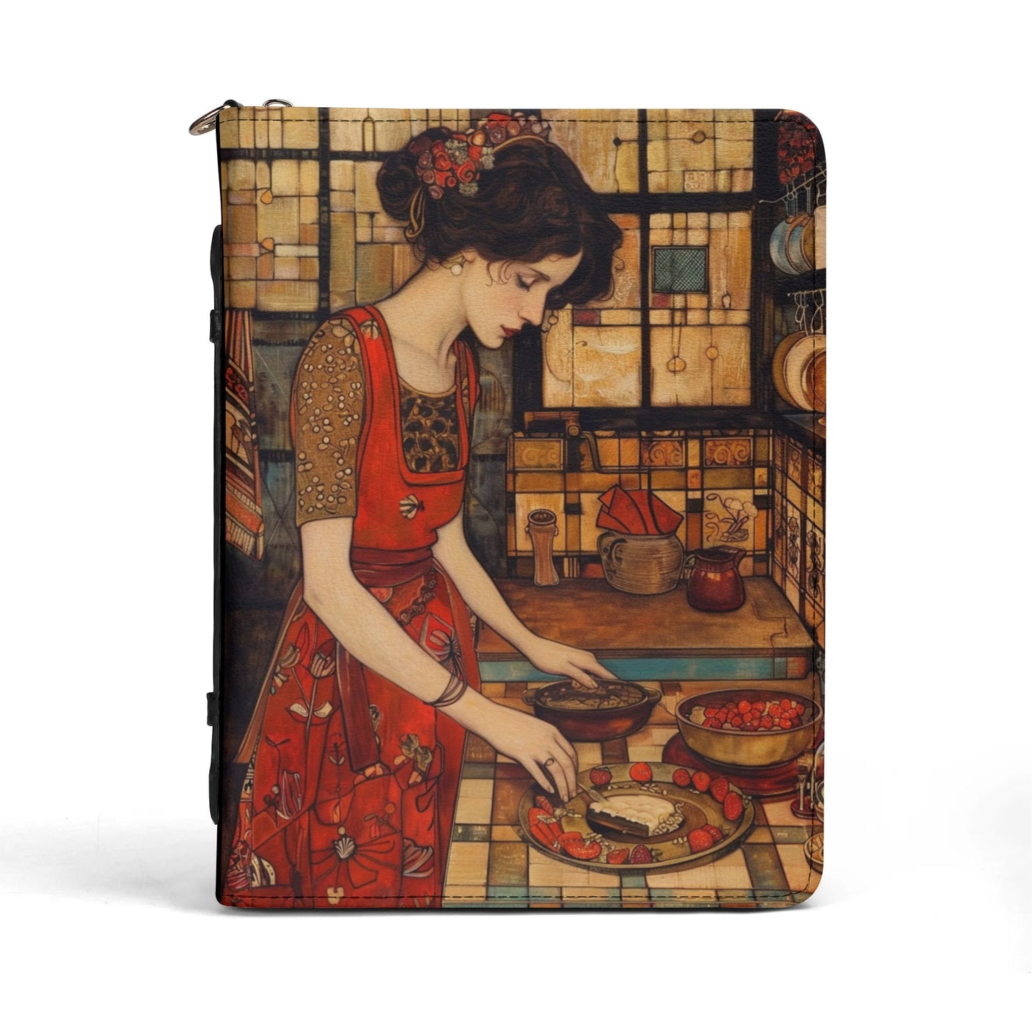 In my Kitchen / Cook Book Briefcase with internal pockets