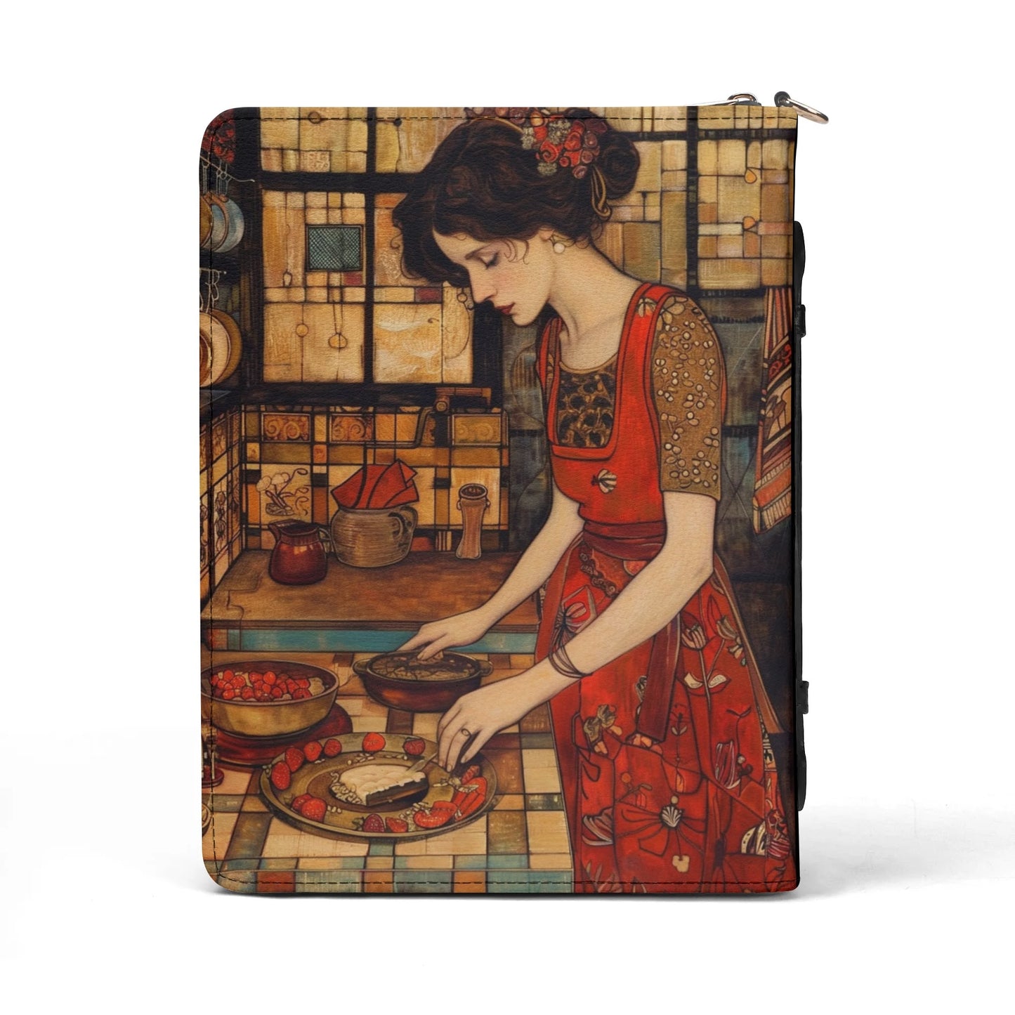 In my Kitchen / Cook Book Briefcase with internal pockets