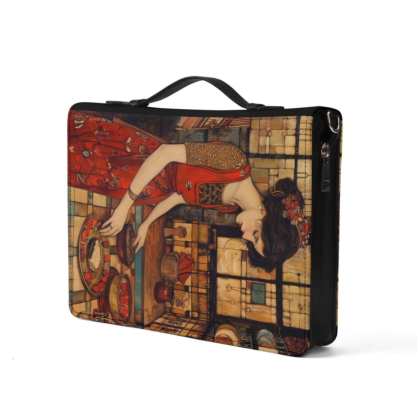In my Kitchen / Cook Book Briefcase with internal pockets