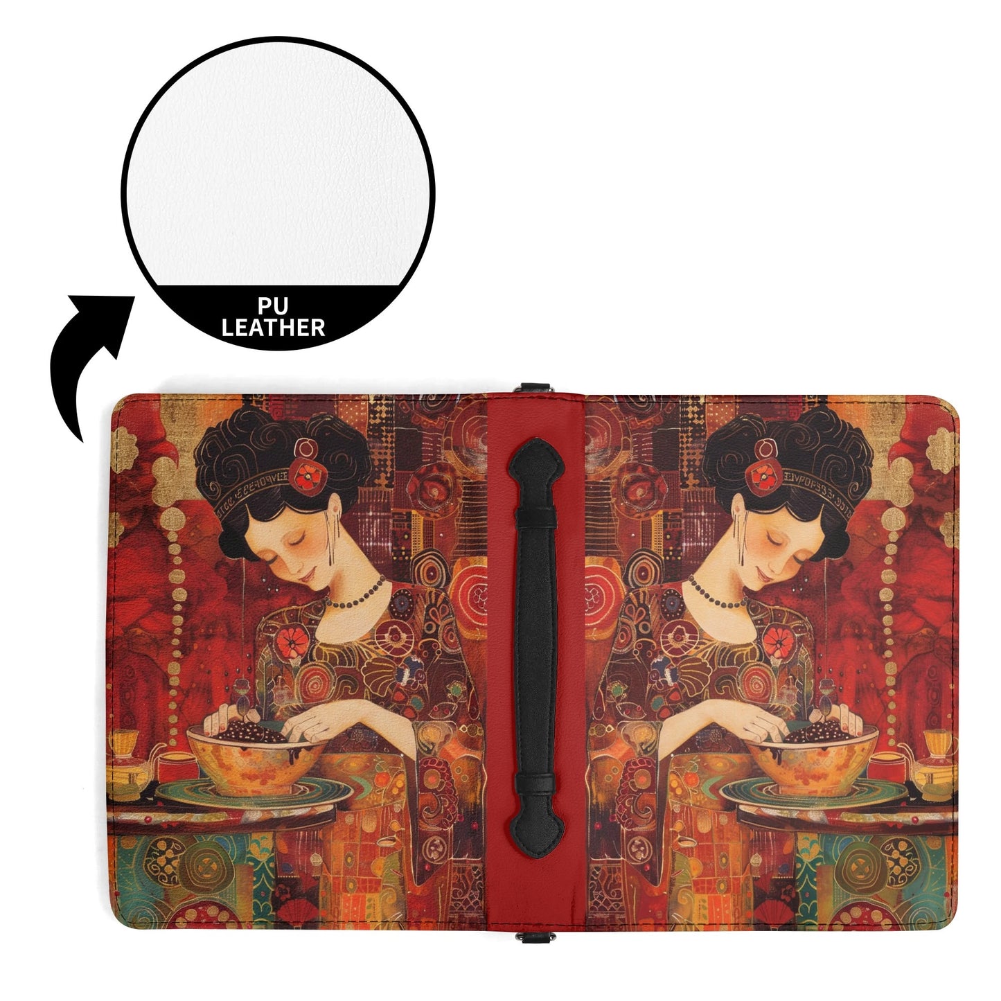 Oriental Recipes / Cook Book Briefcase with internal pockets