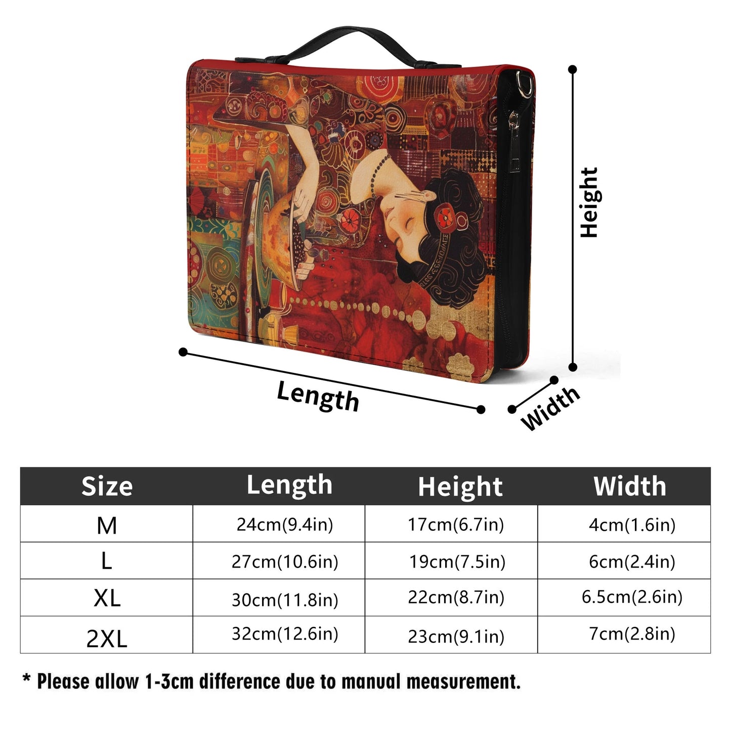 Oriental Recipes / Cook Book Briefcase with internal pockets