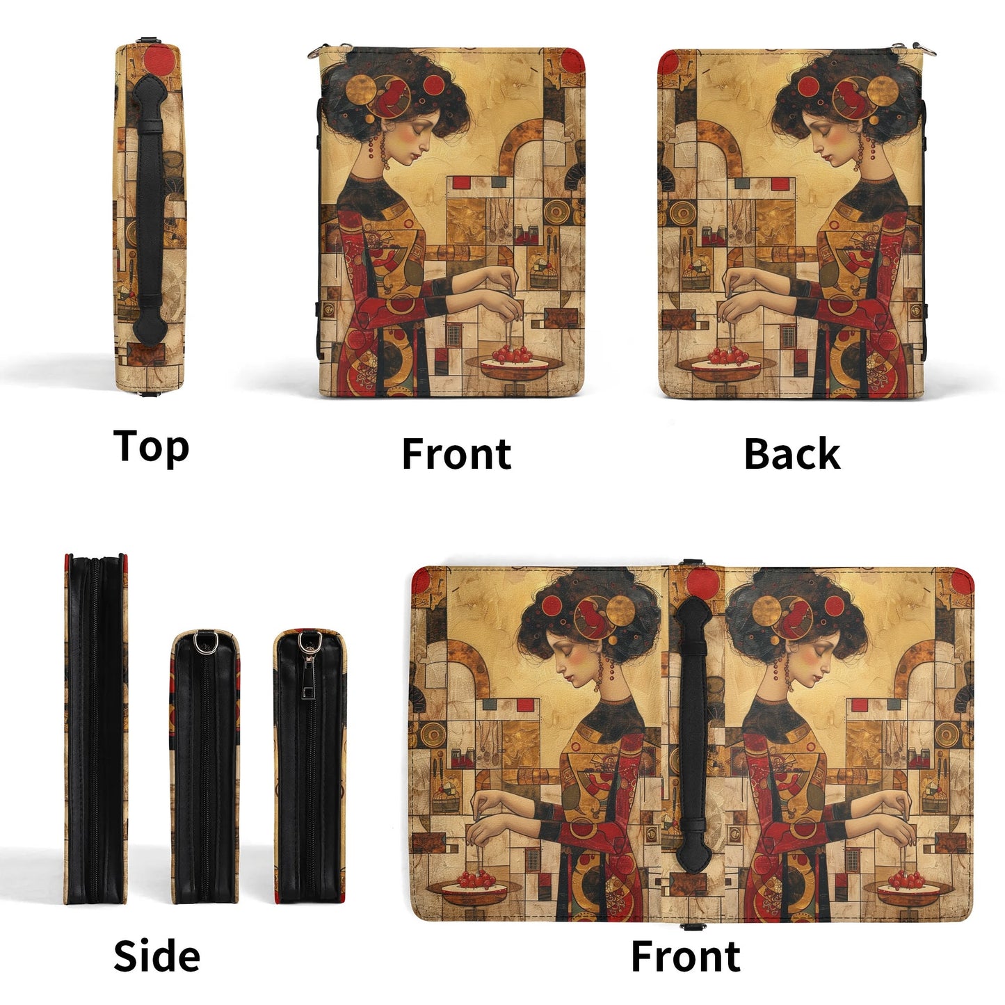 Gourmet Cuisine / Cook Book Briefcase with internal pockets