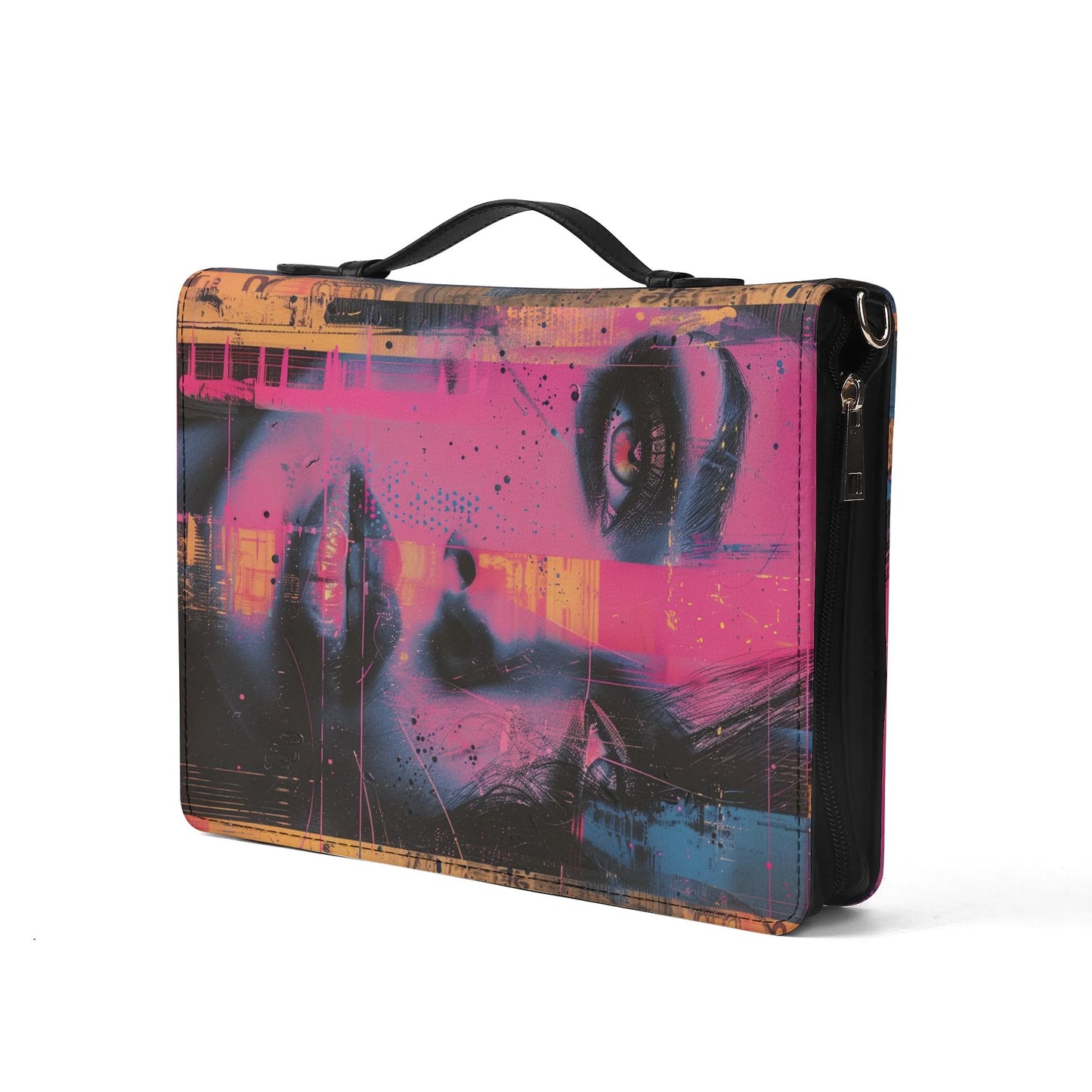 Pink Lady / Books briefcase with internal pockets
