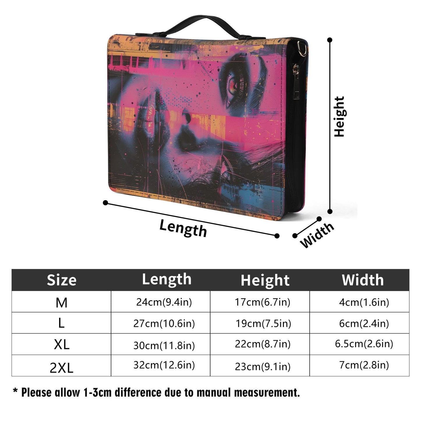 Pink Lady / Books briefcase with internal pockets