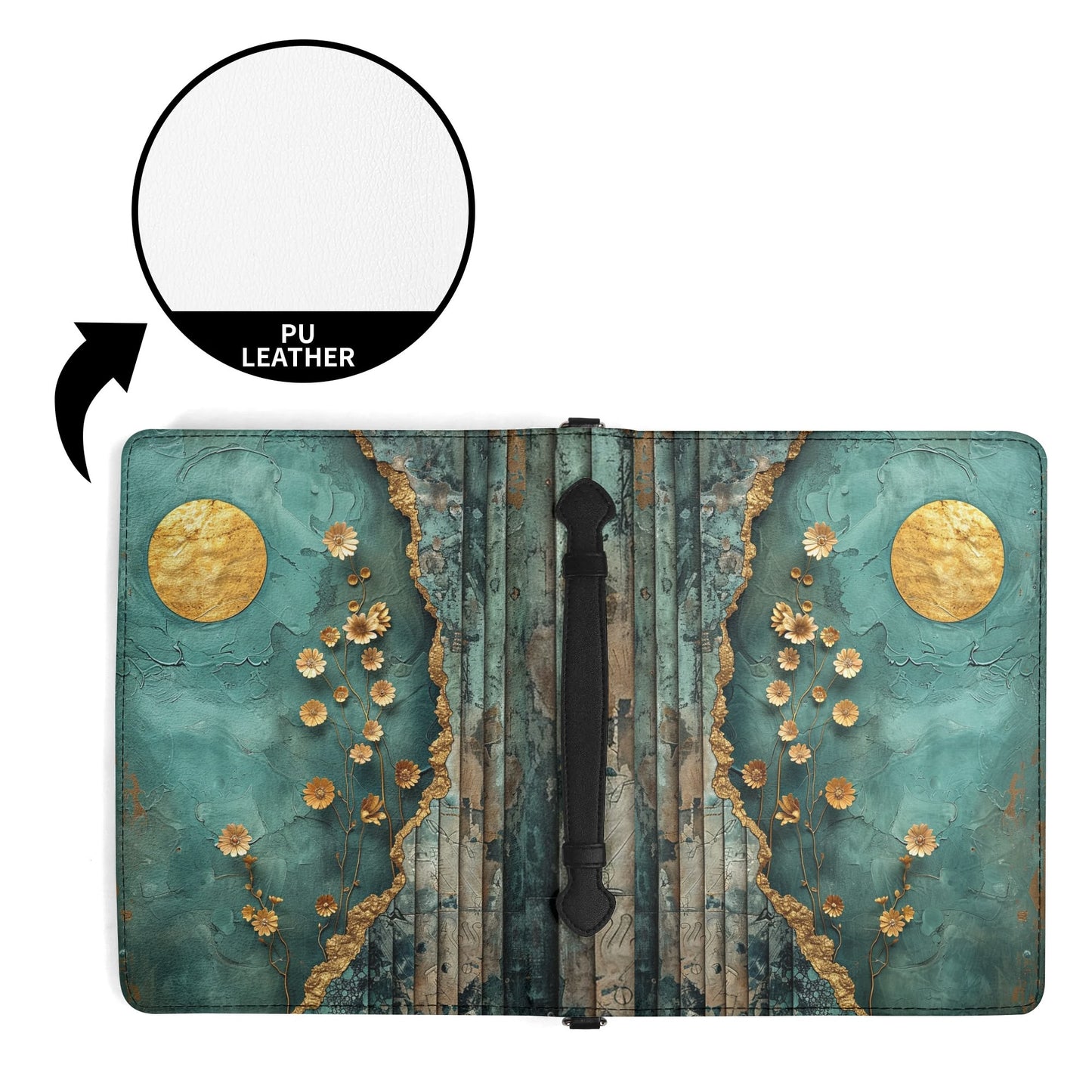 Gold Moon / Books briefcase with internal pockets