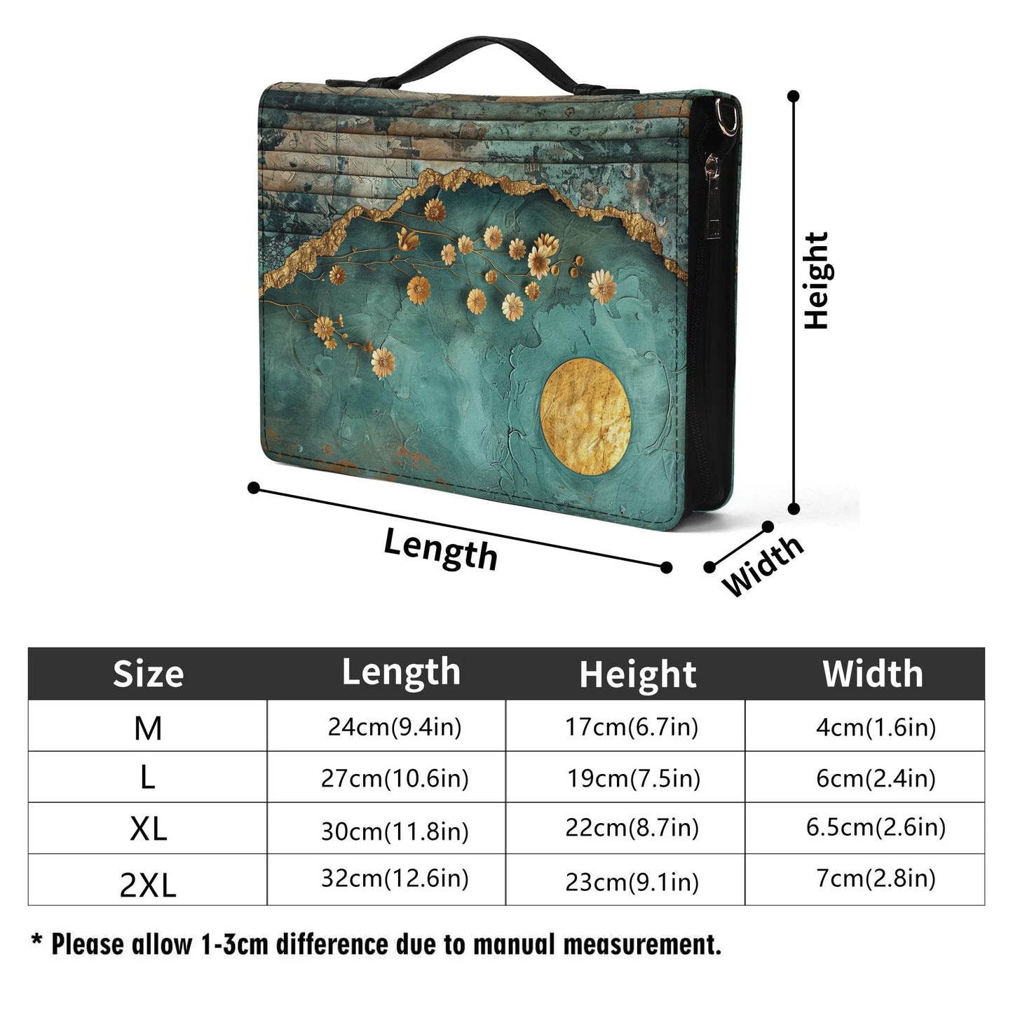 Gold Moon / Books briefcase with internal pockets