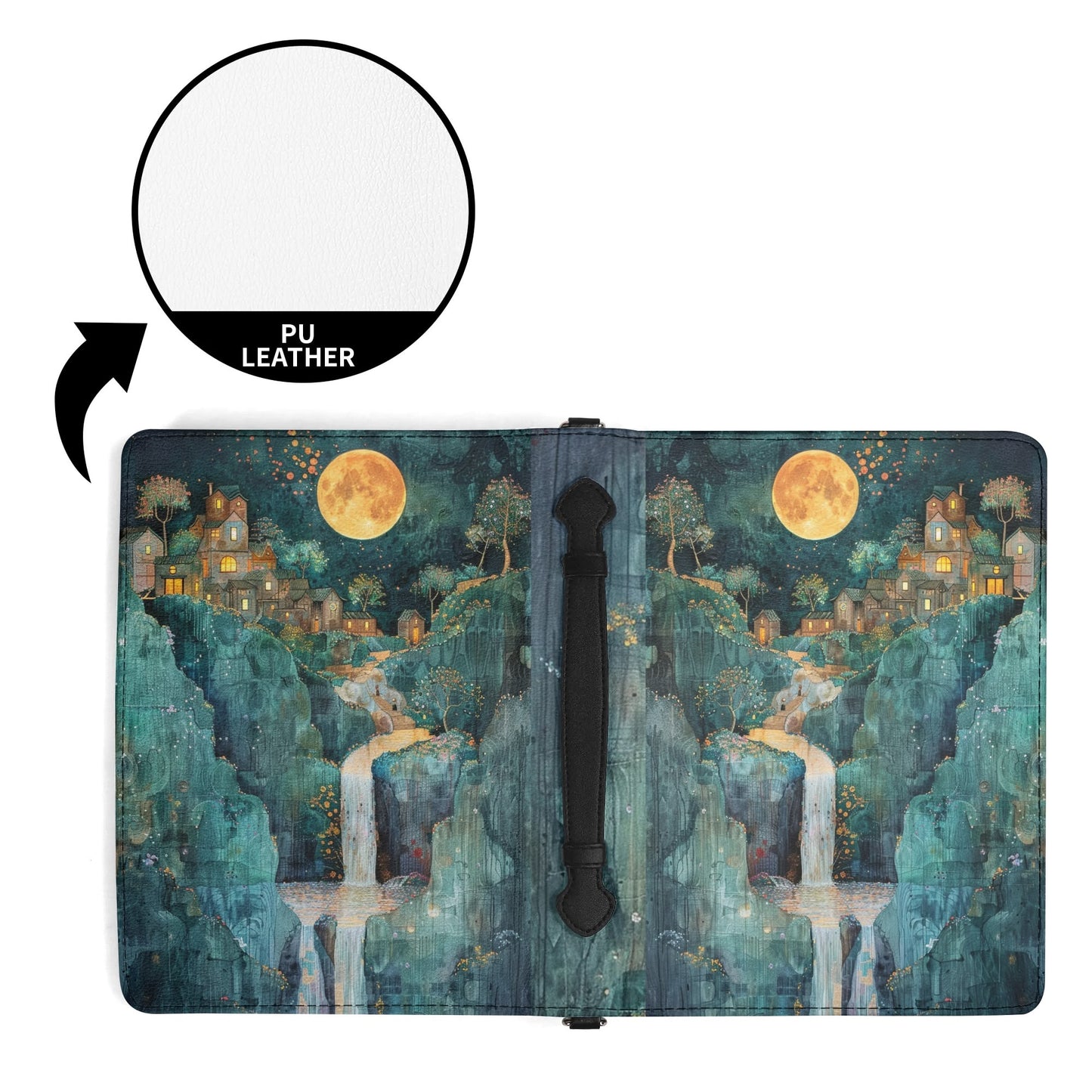Waterfall / Books briefcase with internal pockets