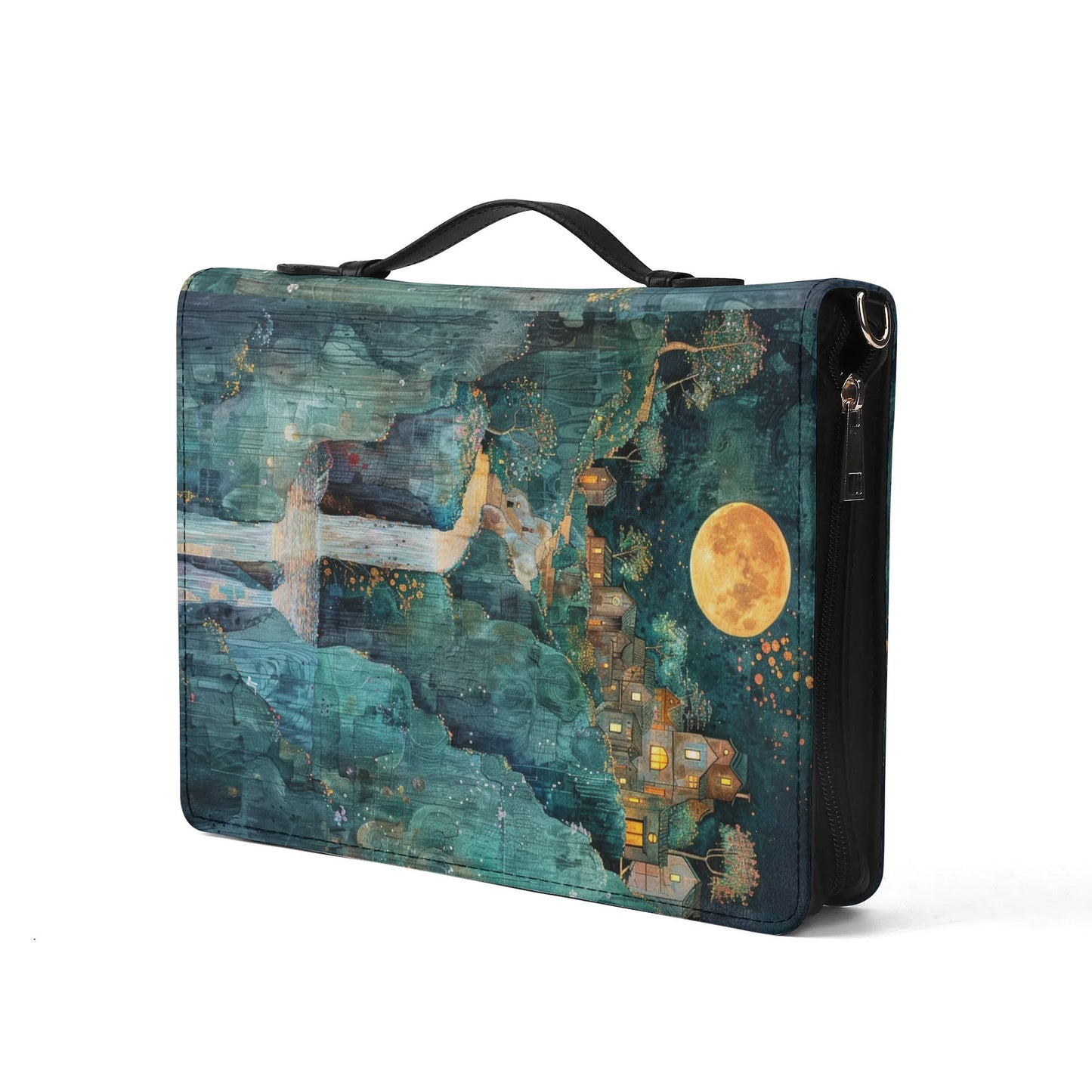 Waterfall / Books briefcase with internal pockets