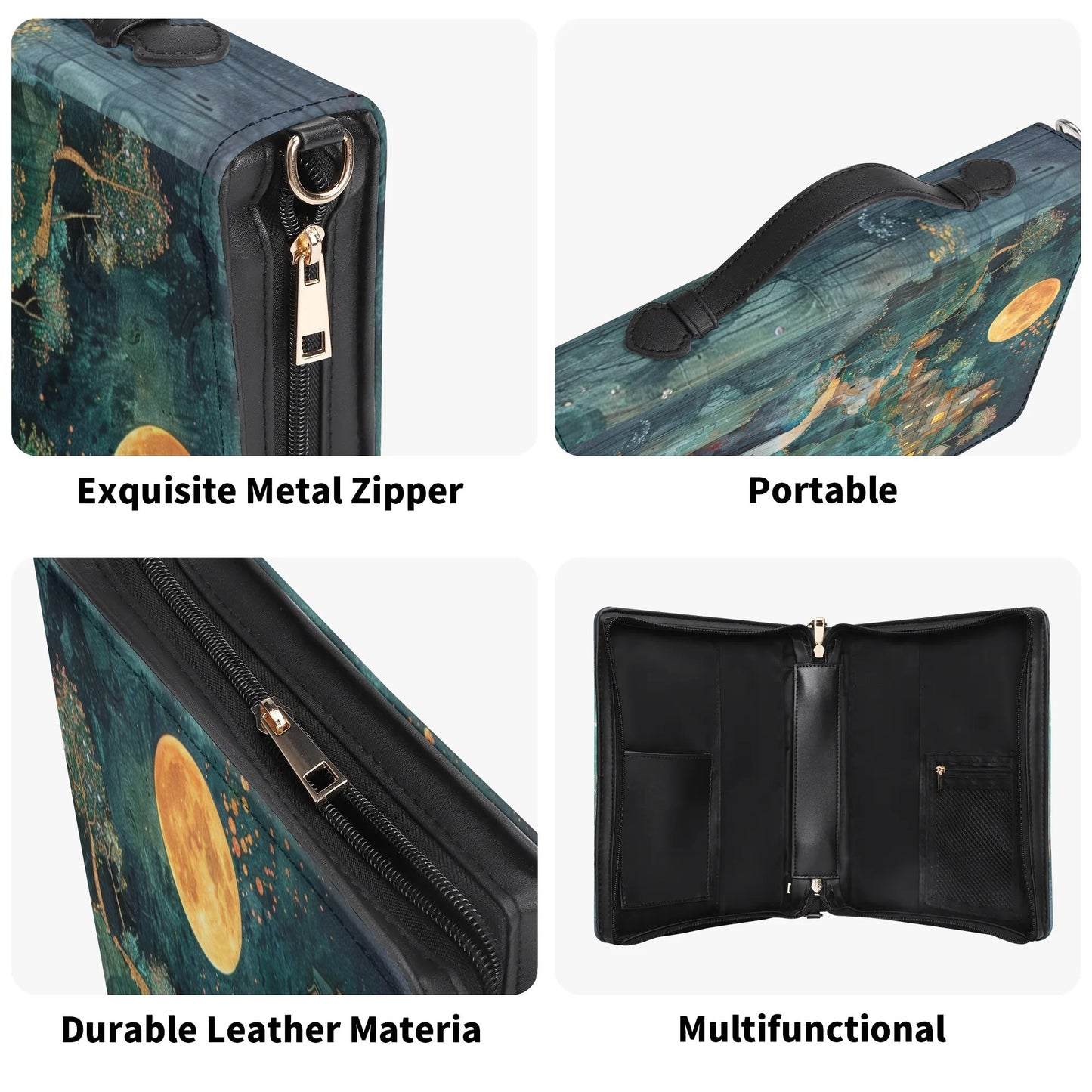 Waterfall / Books briefcase with internal pockets