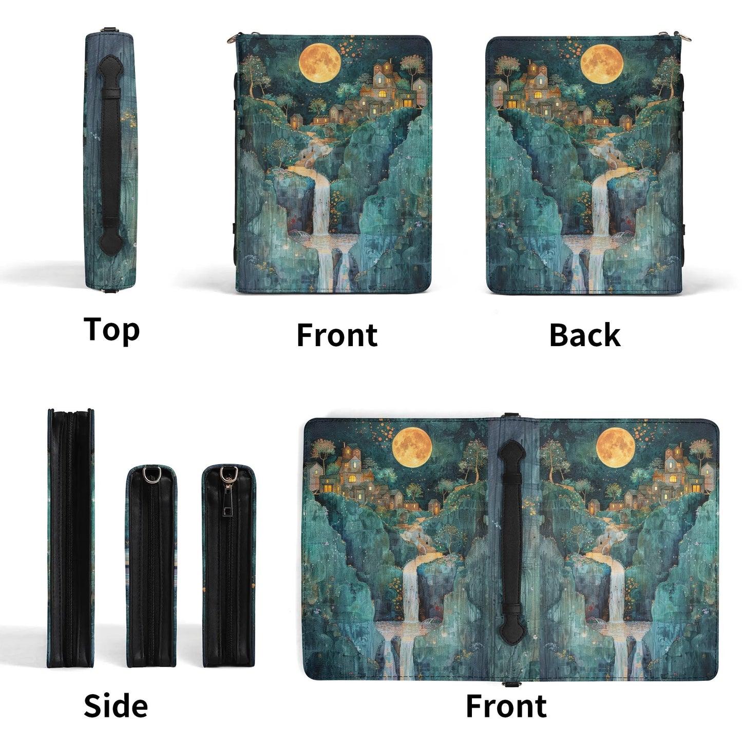 Waterfall / Books briefcase with internal pockets