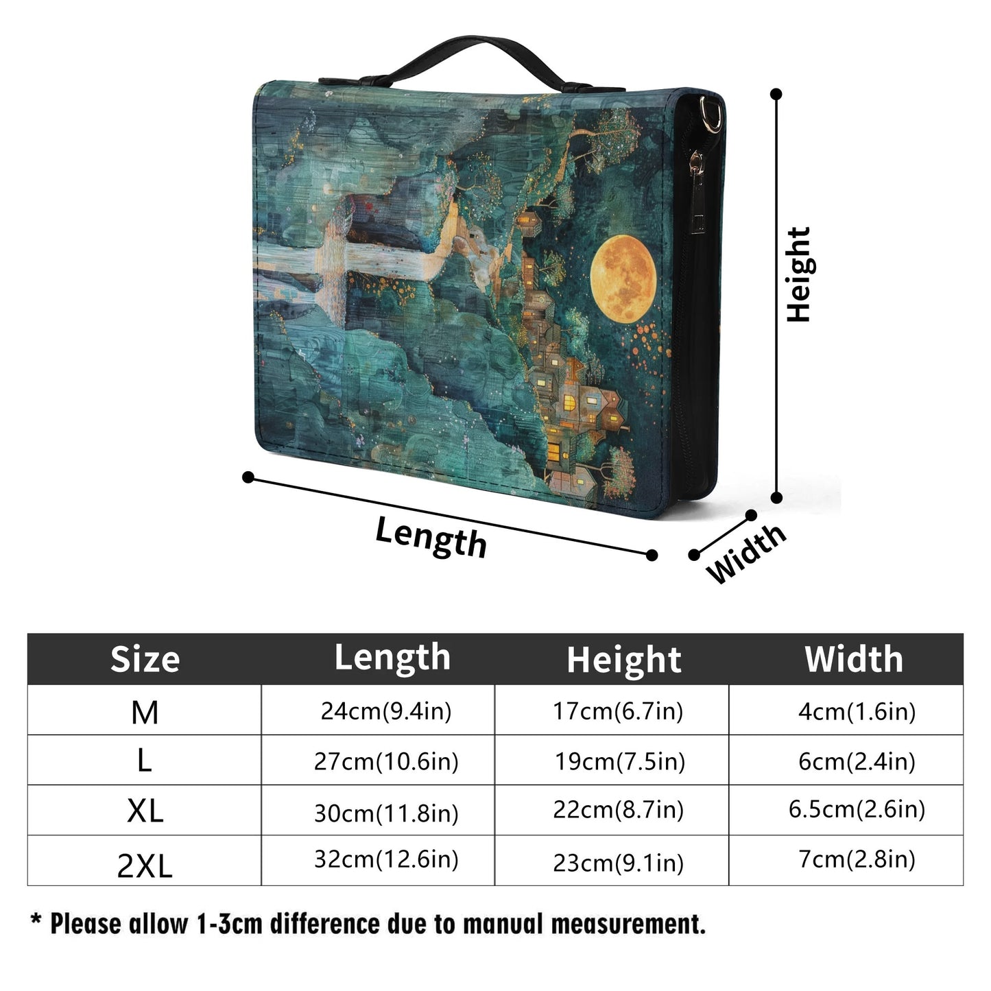 Waterfall / Books briefcase with internal pockets