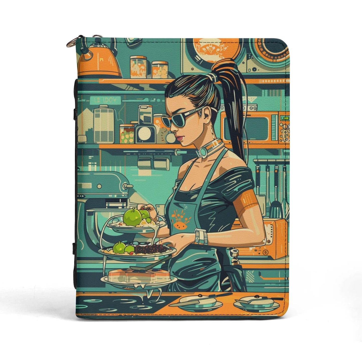 Modern Recipes / Cook Book Briefcase with internal pockets