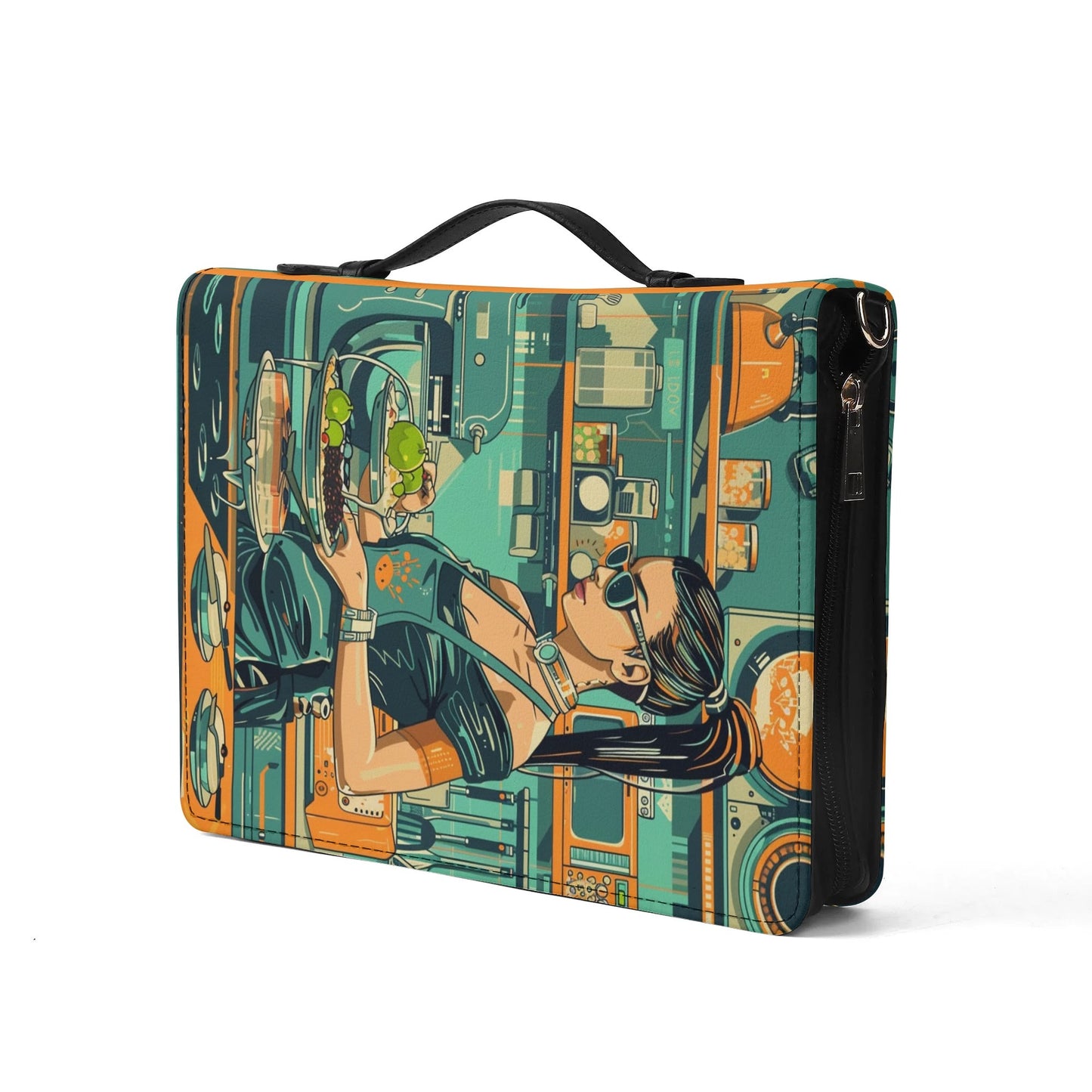 Modern Recipes / Cook Book Briefcase with internal pockets