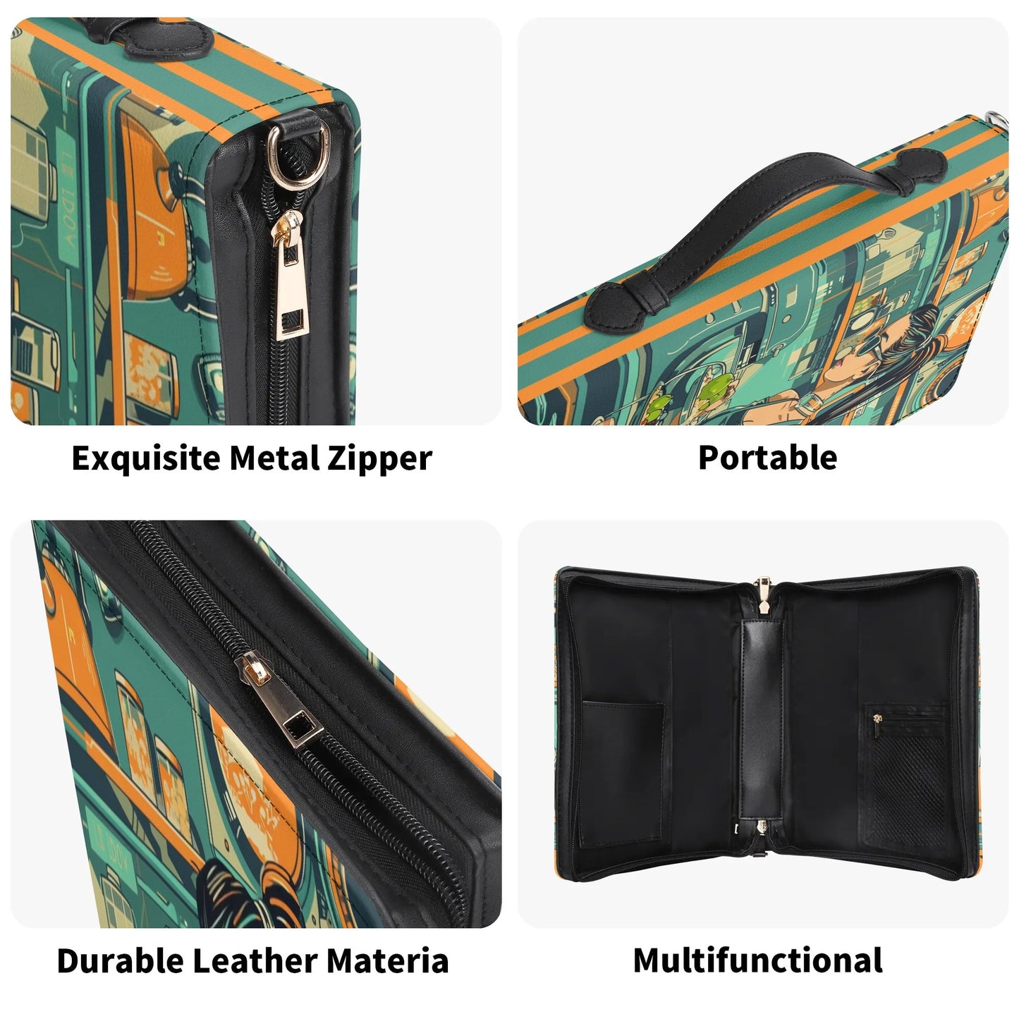 Modern Recipes / Cook Book Briefcase with internal pockets