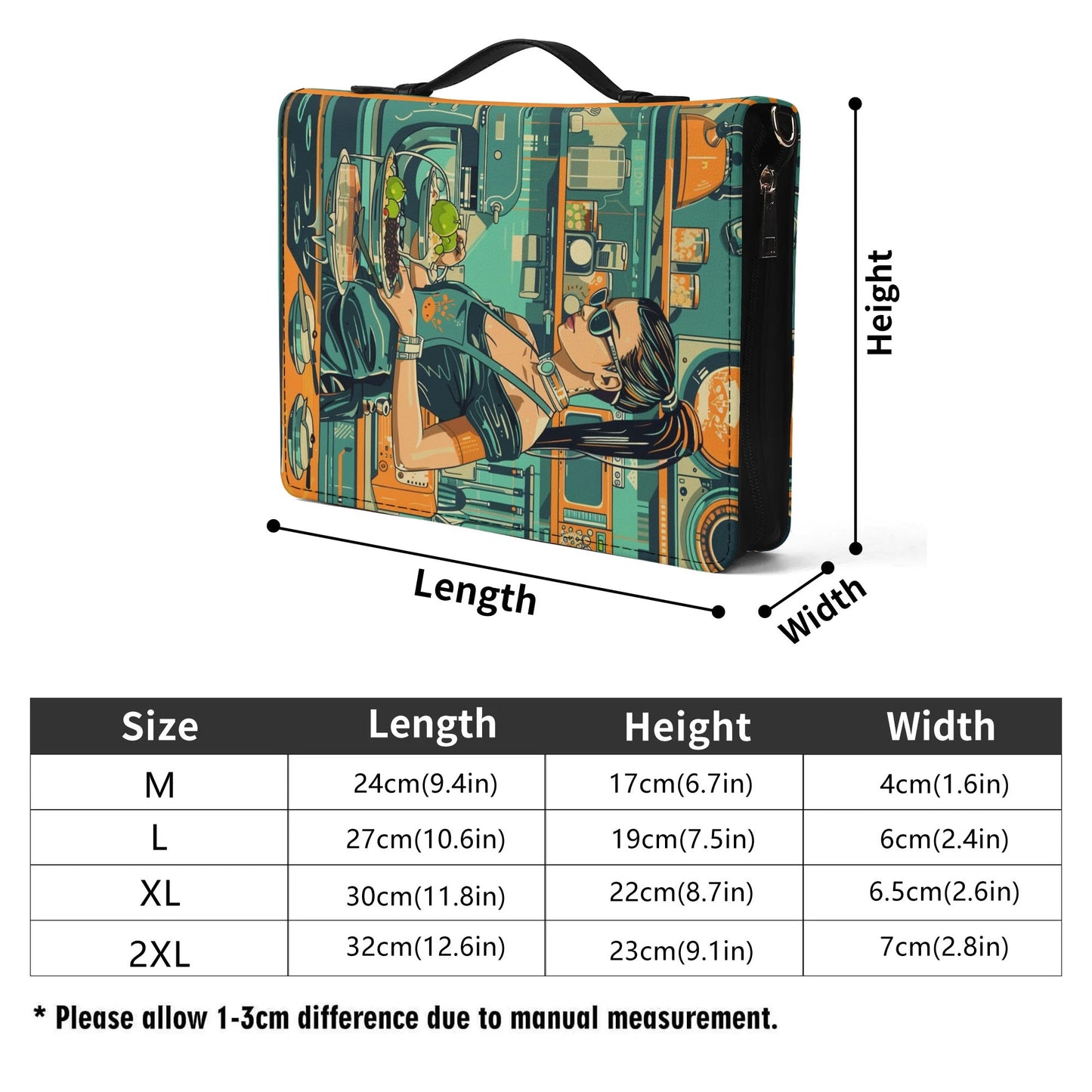 Modern Recipes / Cook Book Briefcase with internal pockets