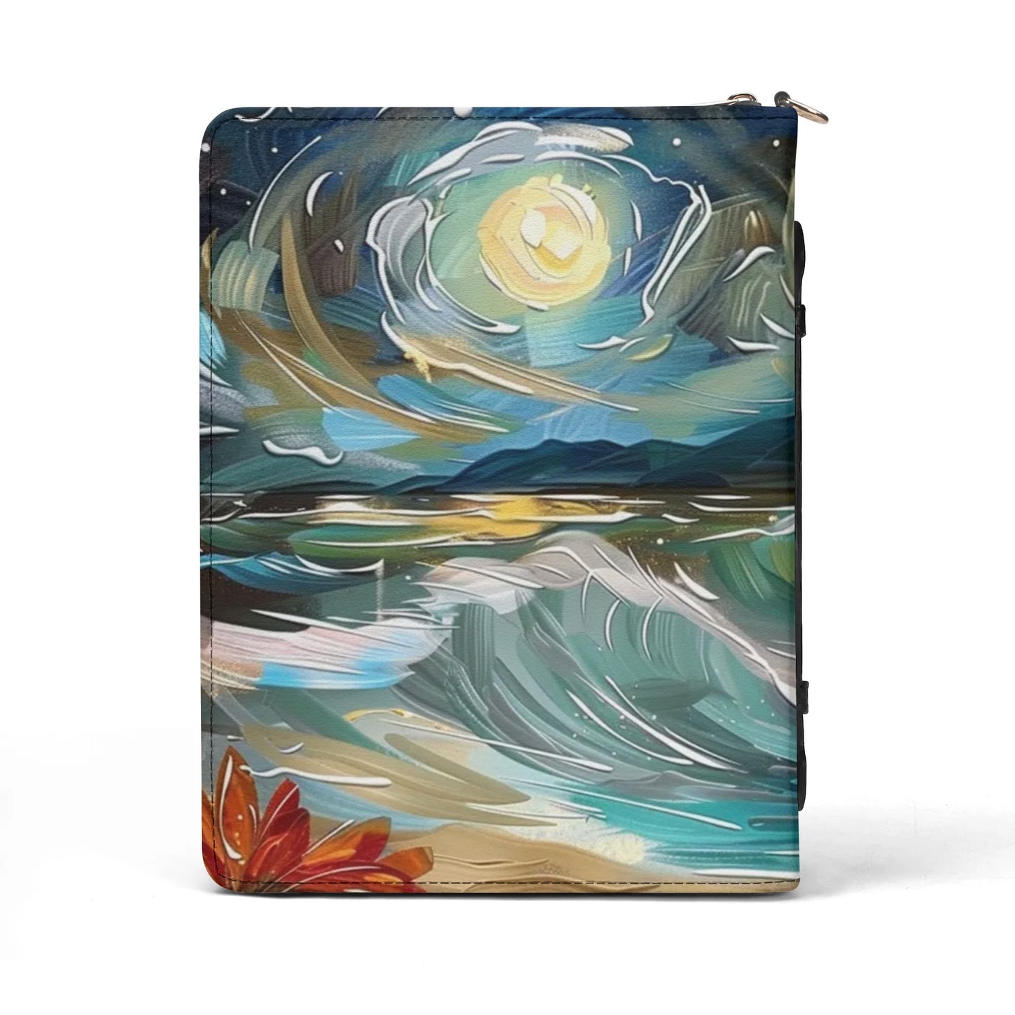 Waves / Books briefcase with internal pockets