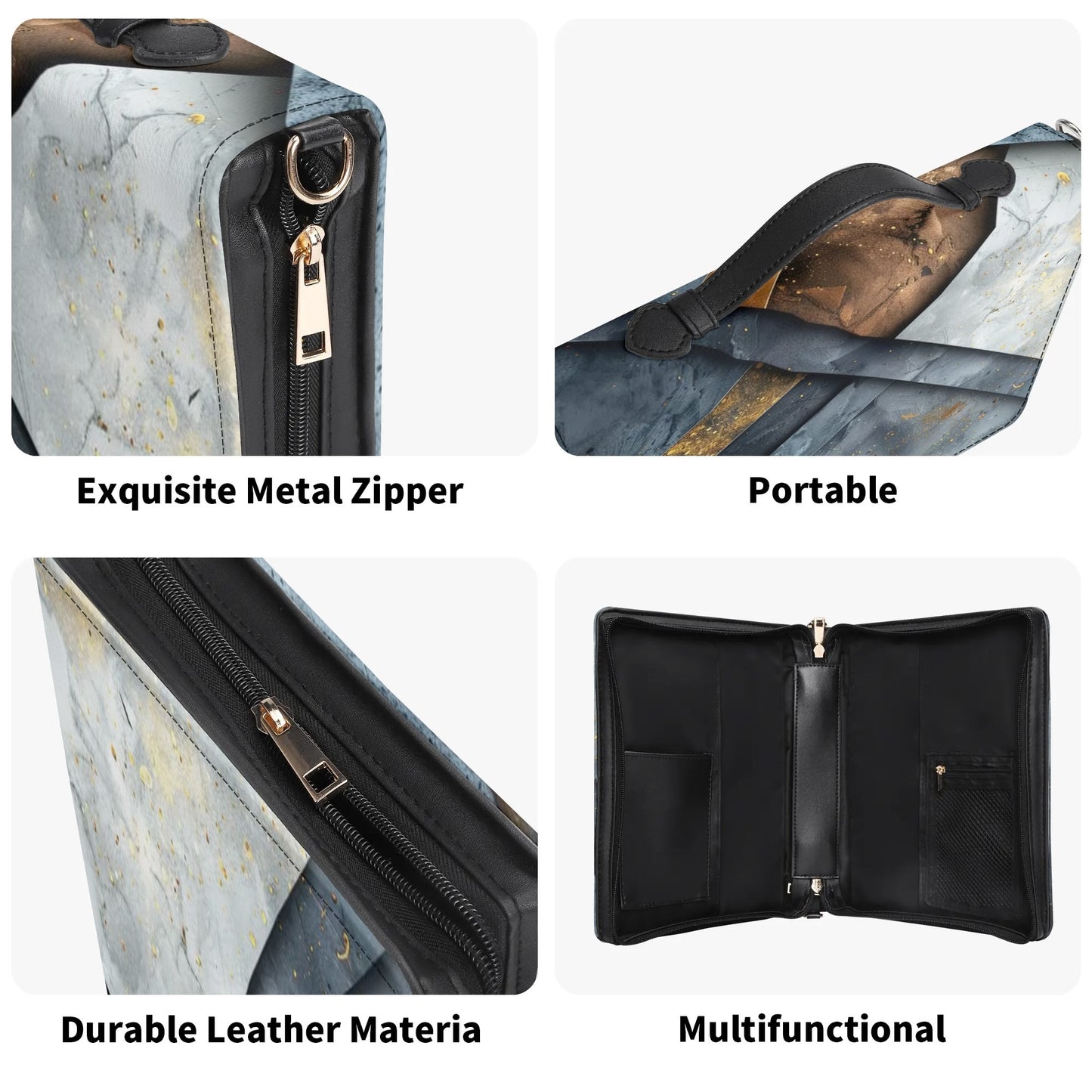 Concrete Slabs / Books briefcase with internal pockets