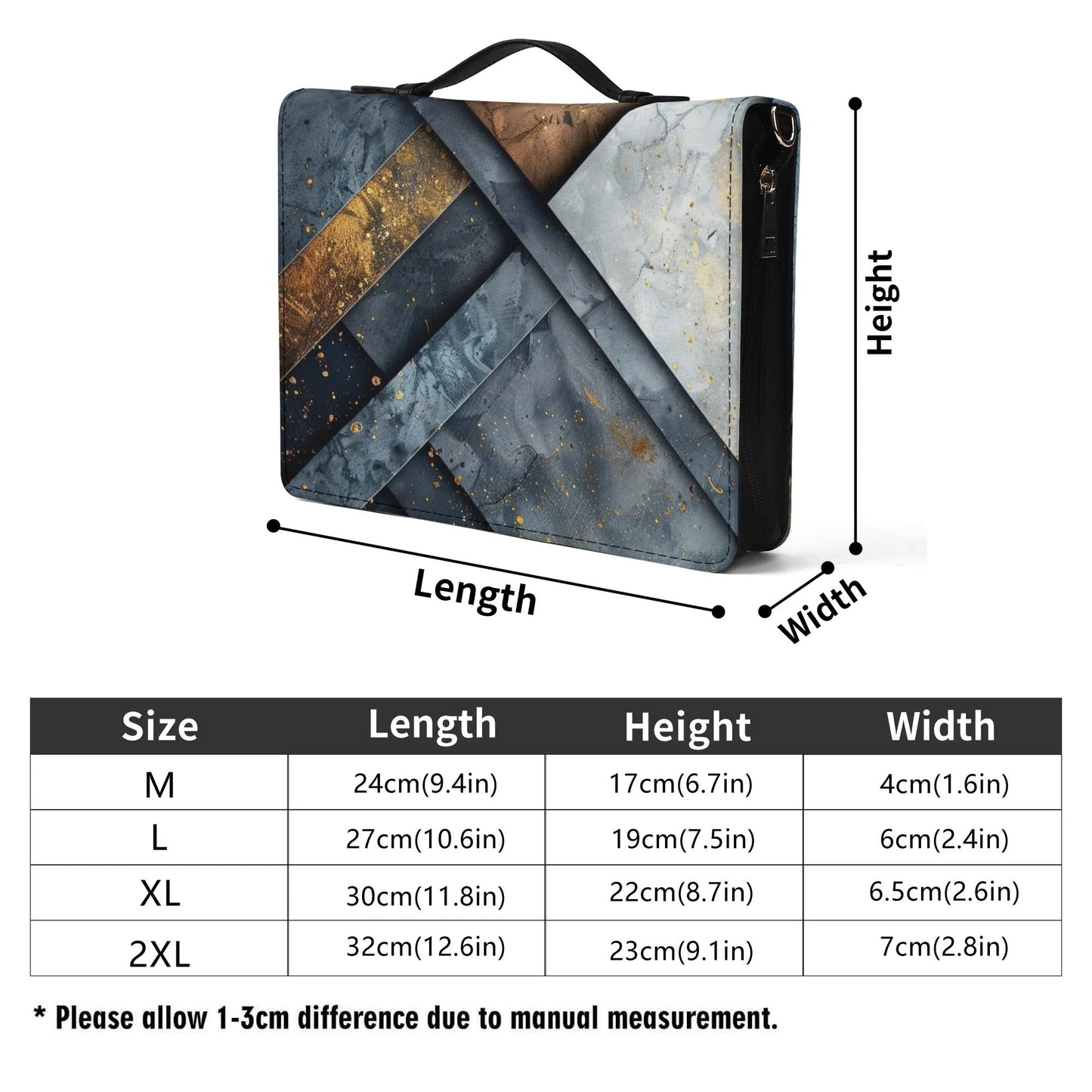 Concrete Slabs / Books briefcase with internal pockets