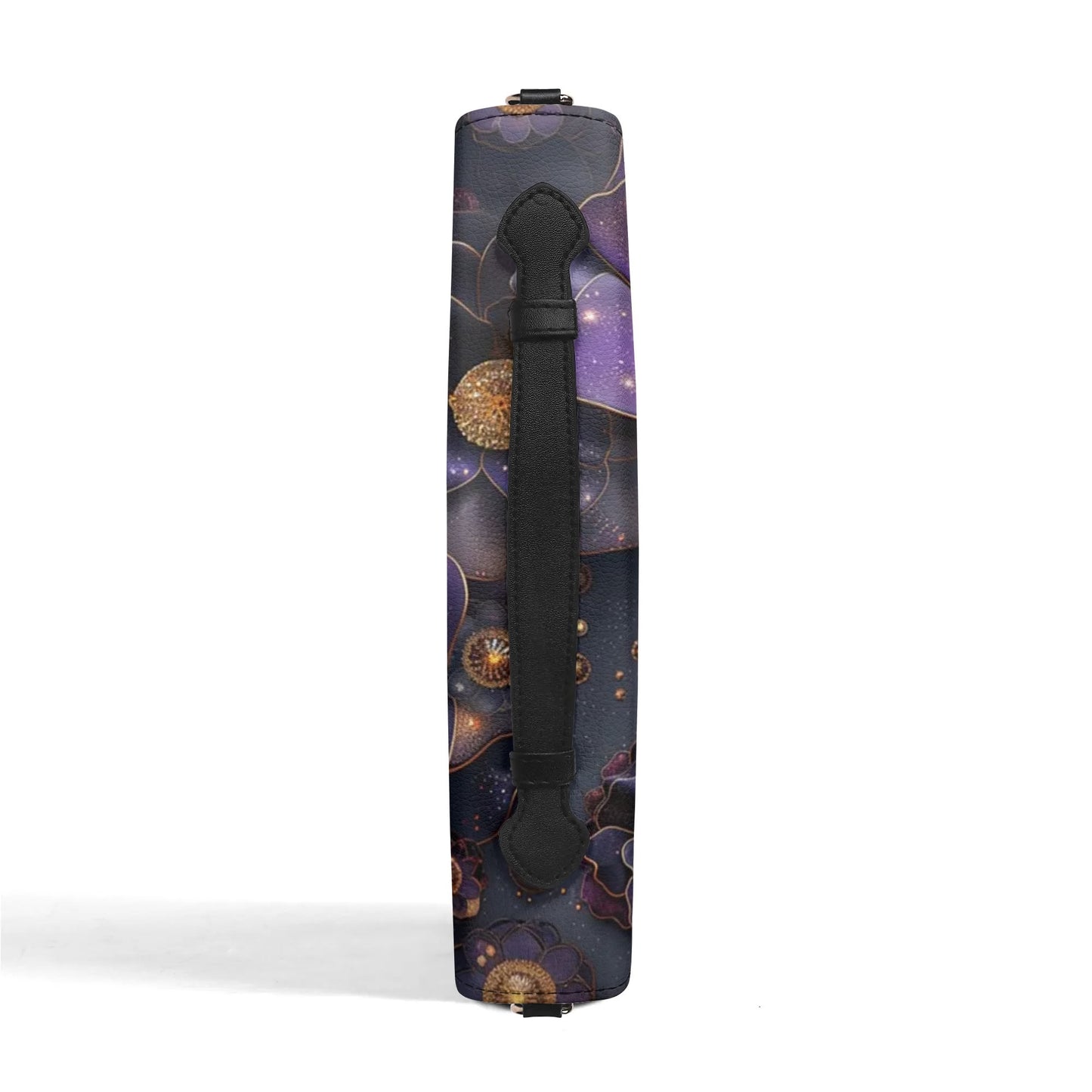 Purple Roses / Books briefcase with internal pockets