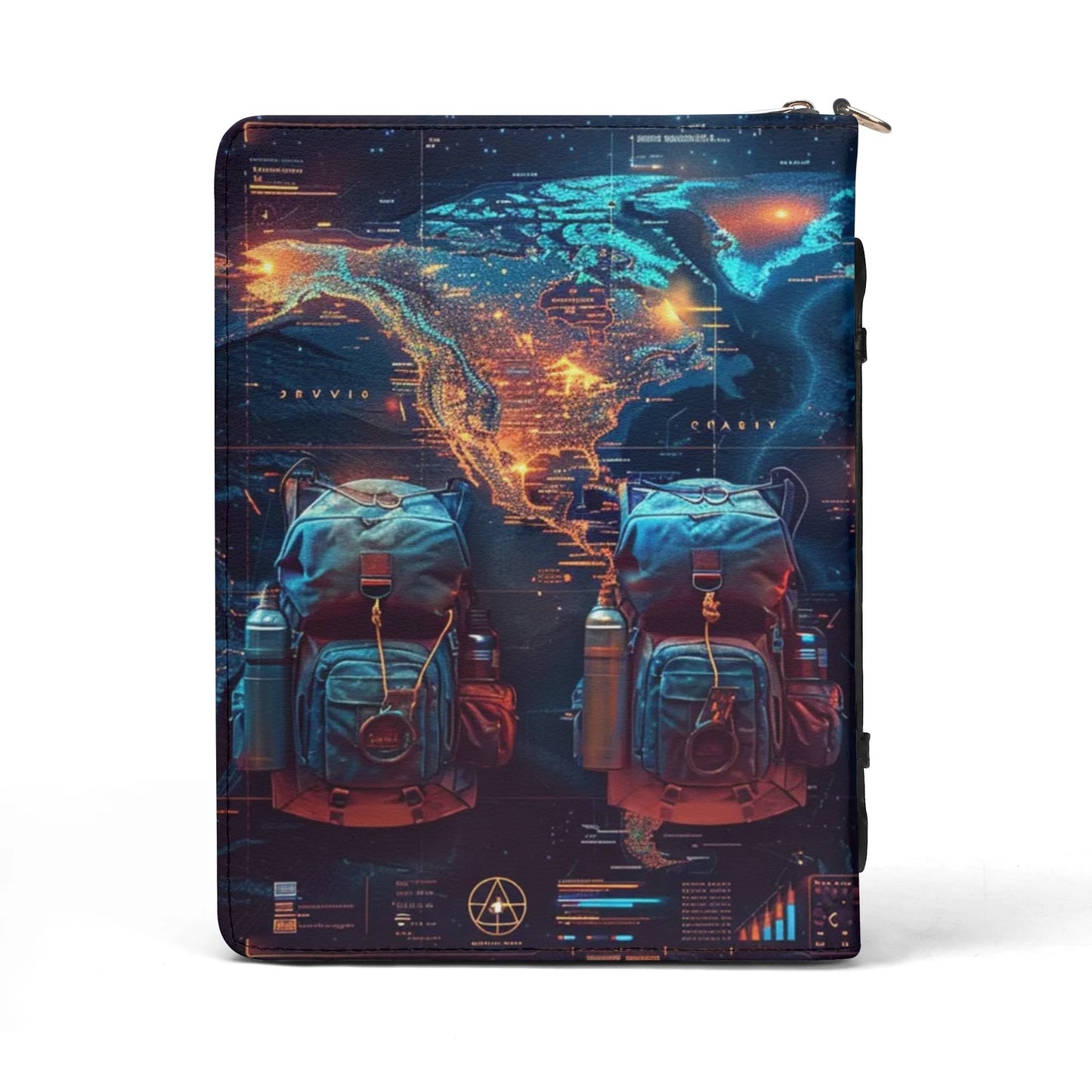 Travel Book / Books briefcase with internal pockets