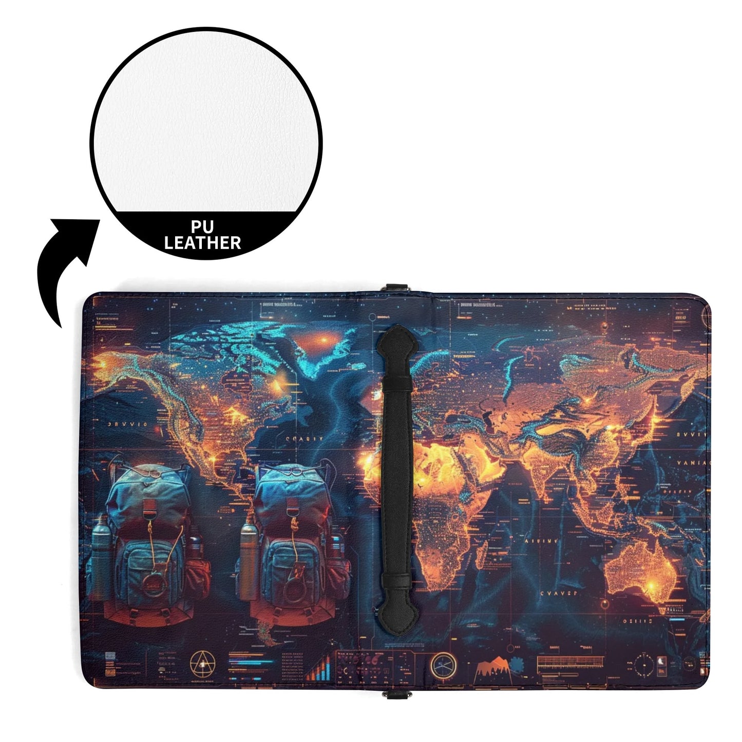 Travel Book / Books briefcase with internal pockets