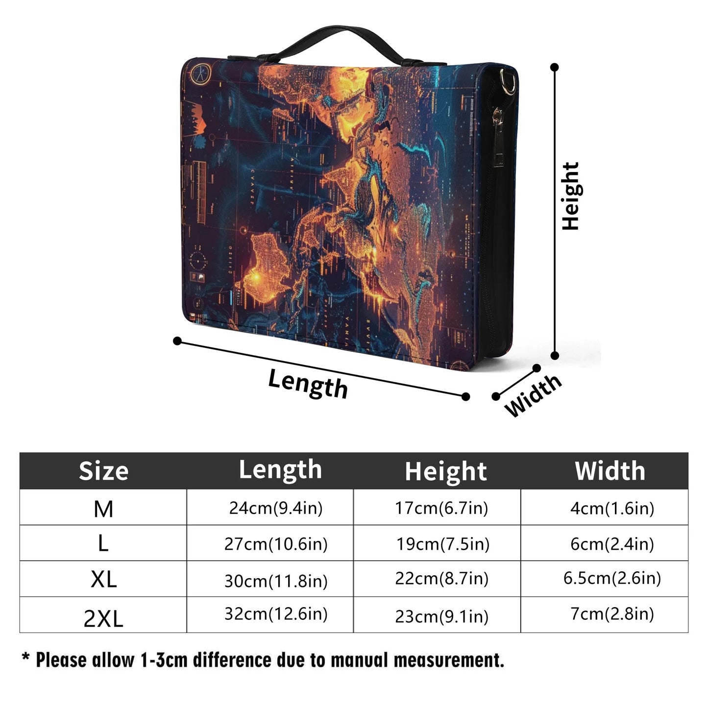 Travel Book / Books briefcase with internal pockets